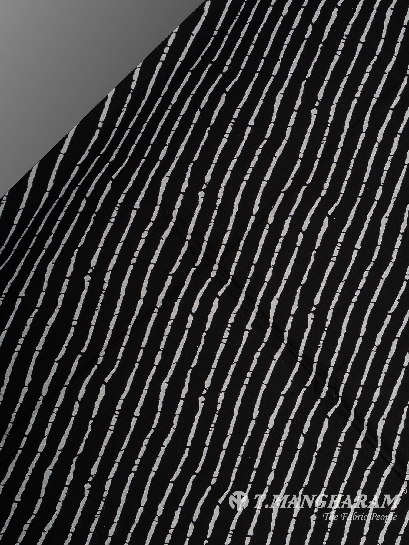 Black Cotton Fabric - EA3799 view-2