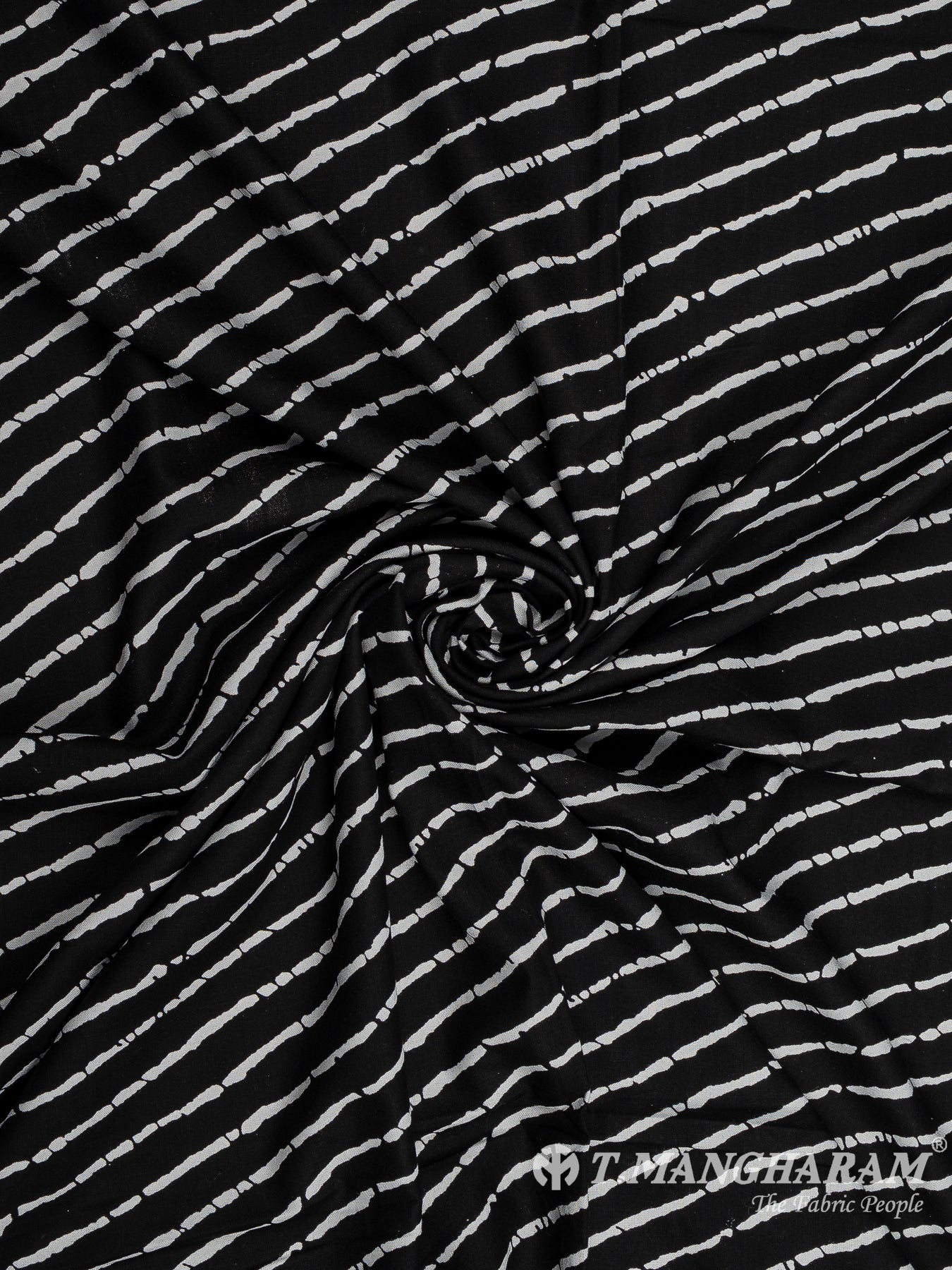 Black Cotton Fabric - EA3799 view-1