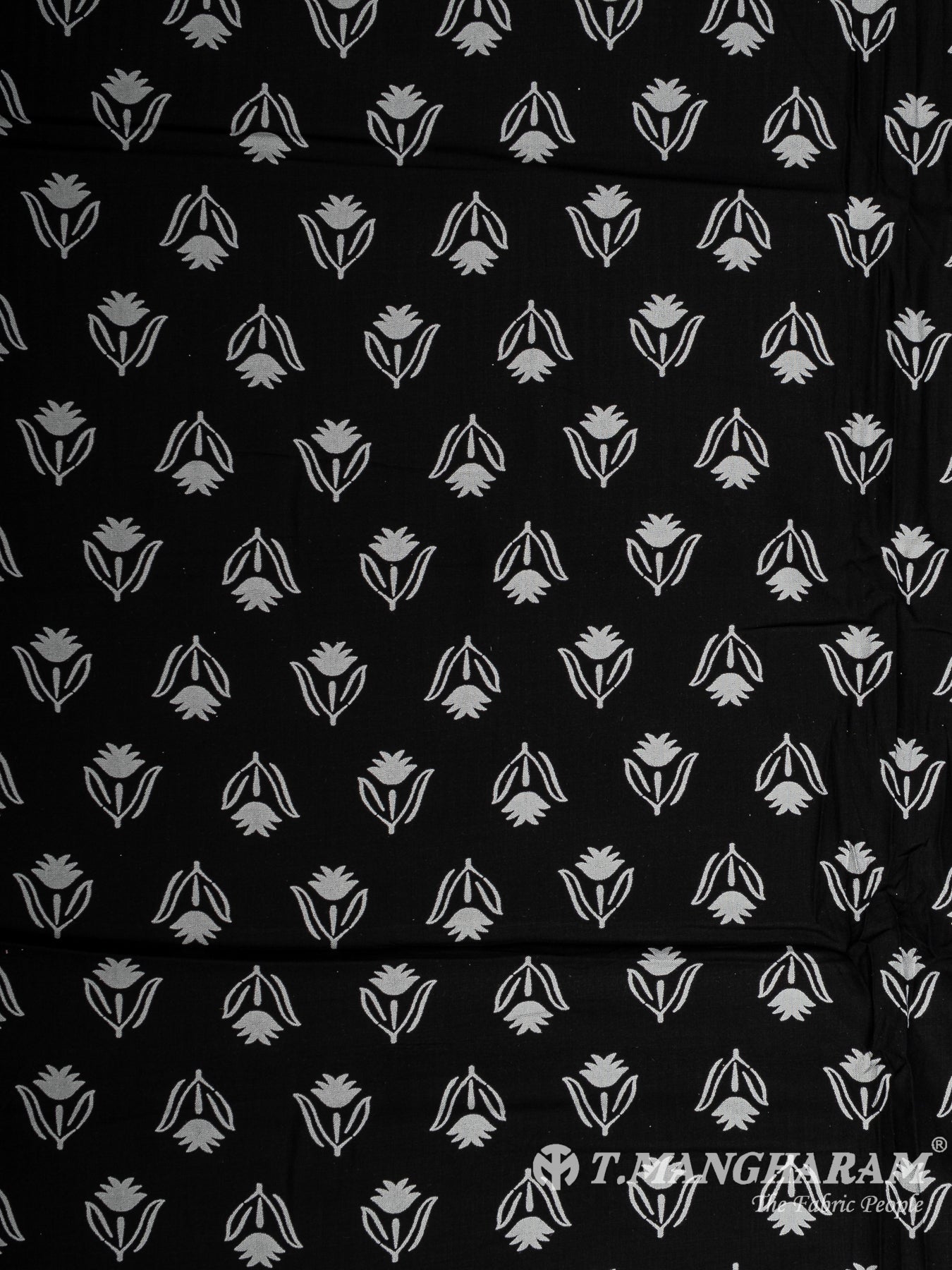 Black Cotton Fabric - EA3798