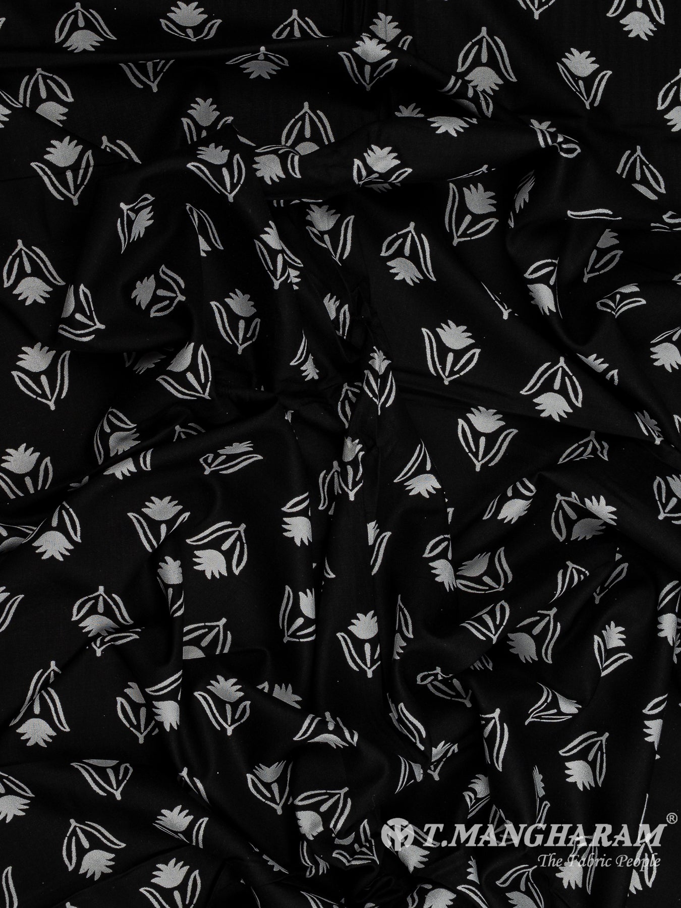 Black Cotton Fabric - EA3798