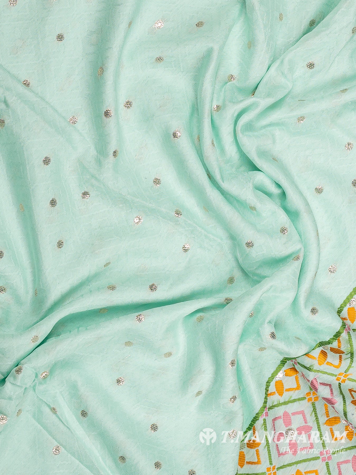 Green Cotton Chudidhar Fabric Set - EH1823