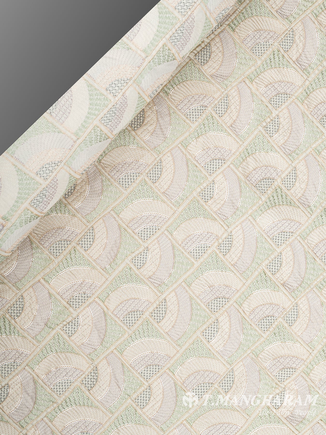 Cream Raw Silk Fabric - EA3737