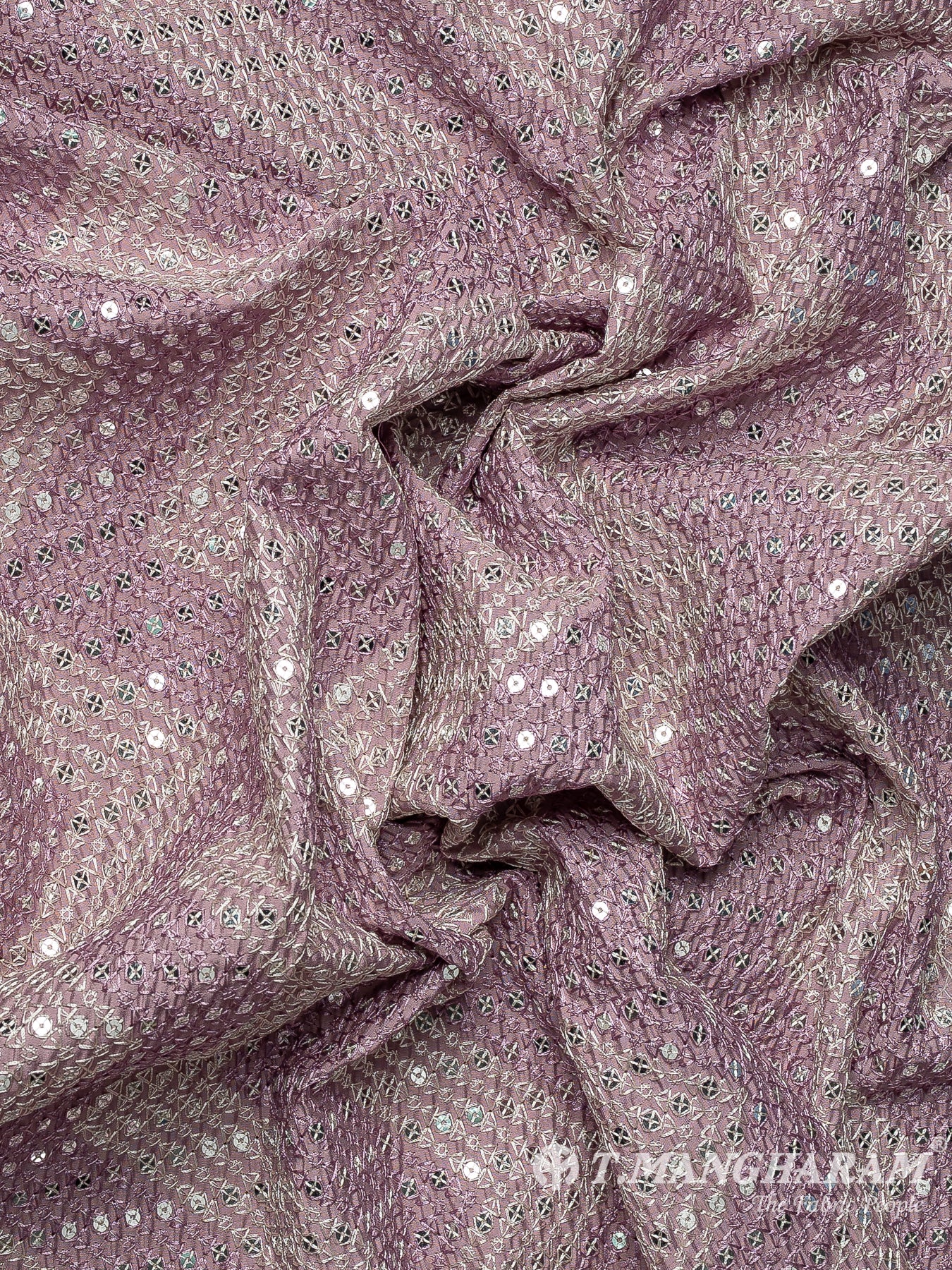 Violet Raw Silk Fabric - EA3734