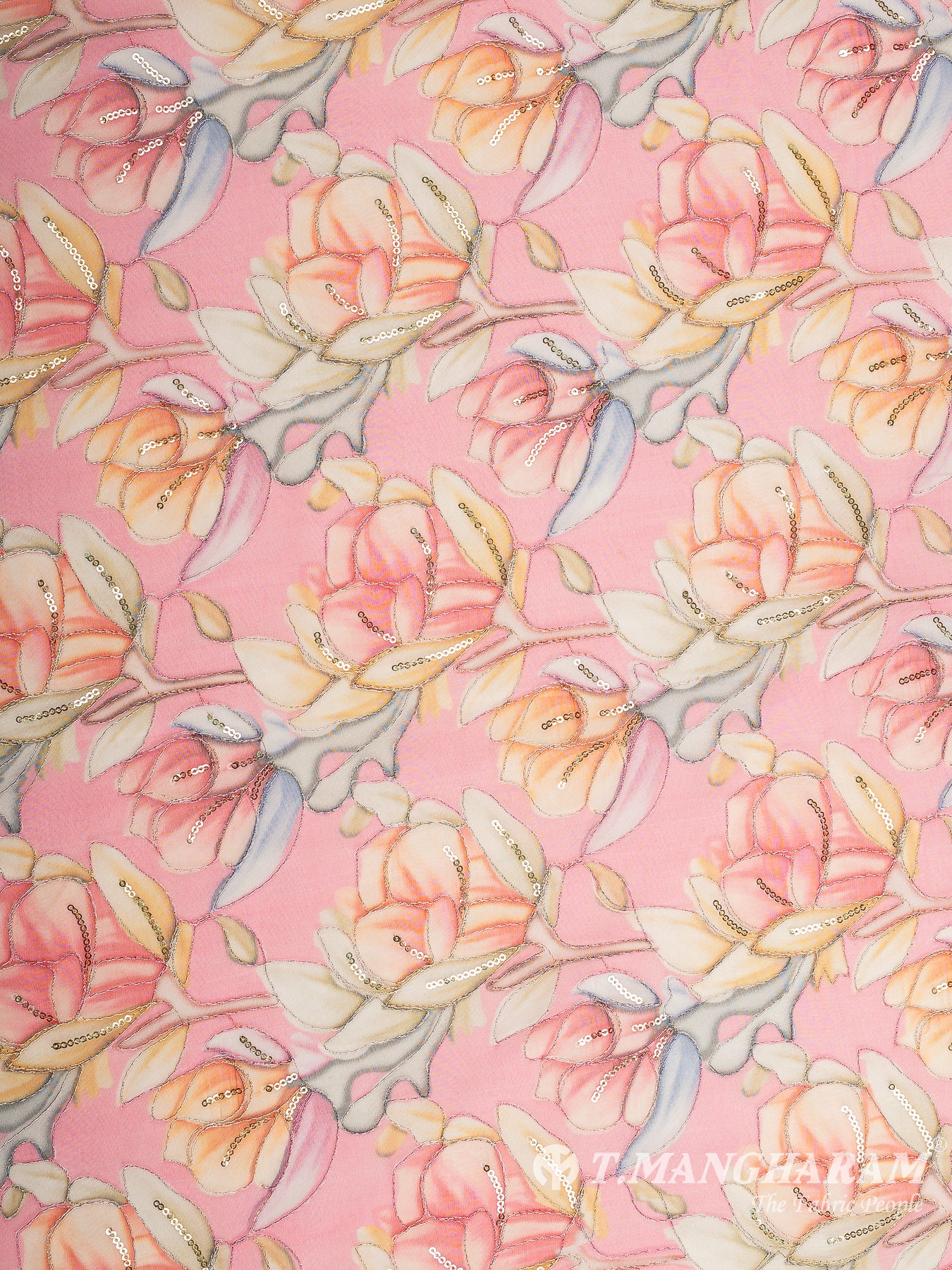 Pink Organza Fabric - EC11859