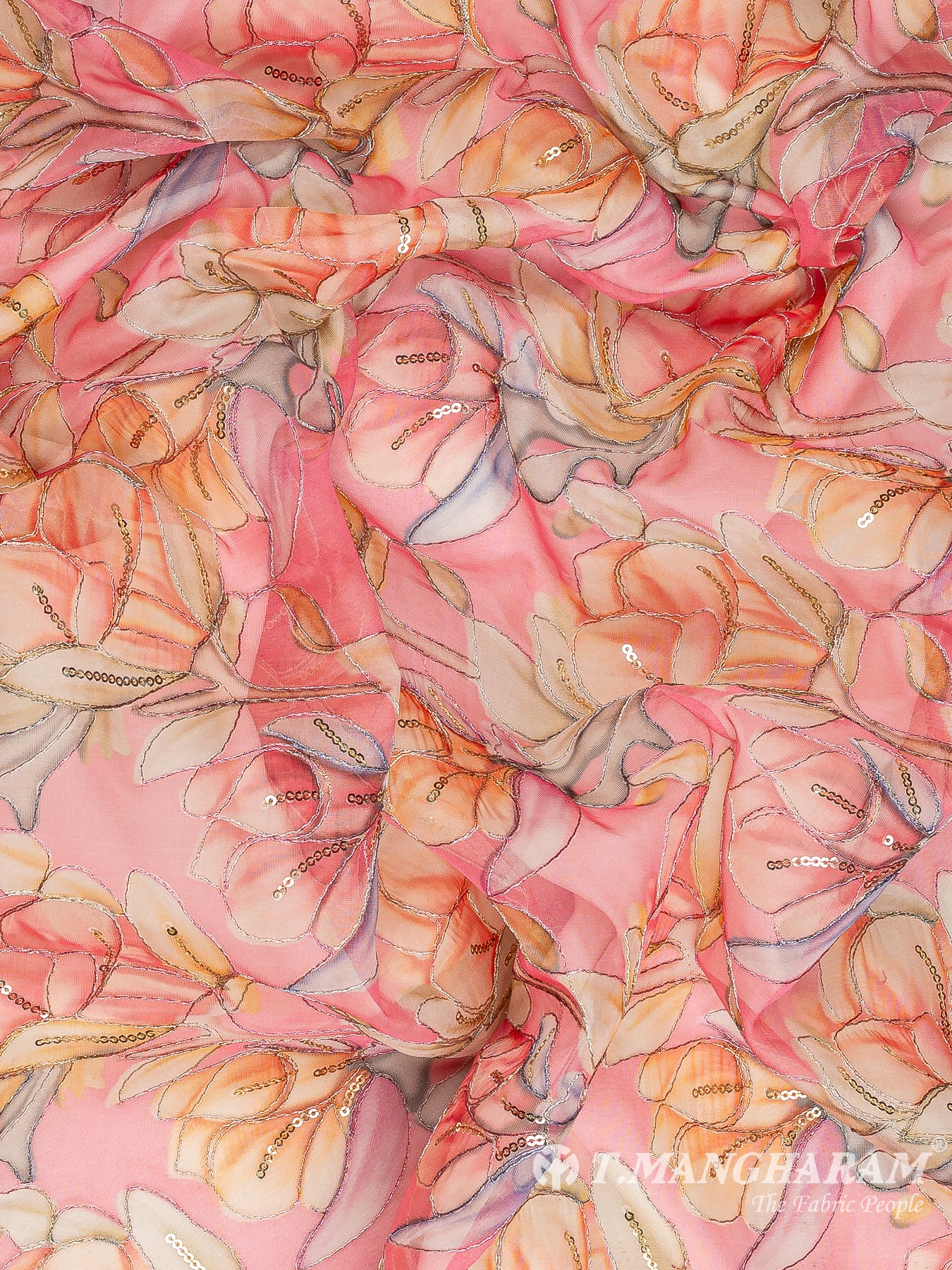 Pink Organza Fabric - EC11859