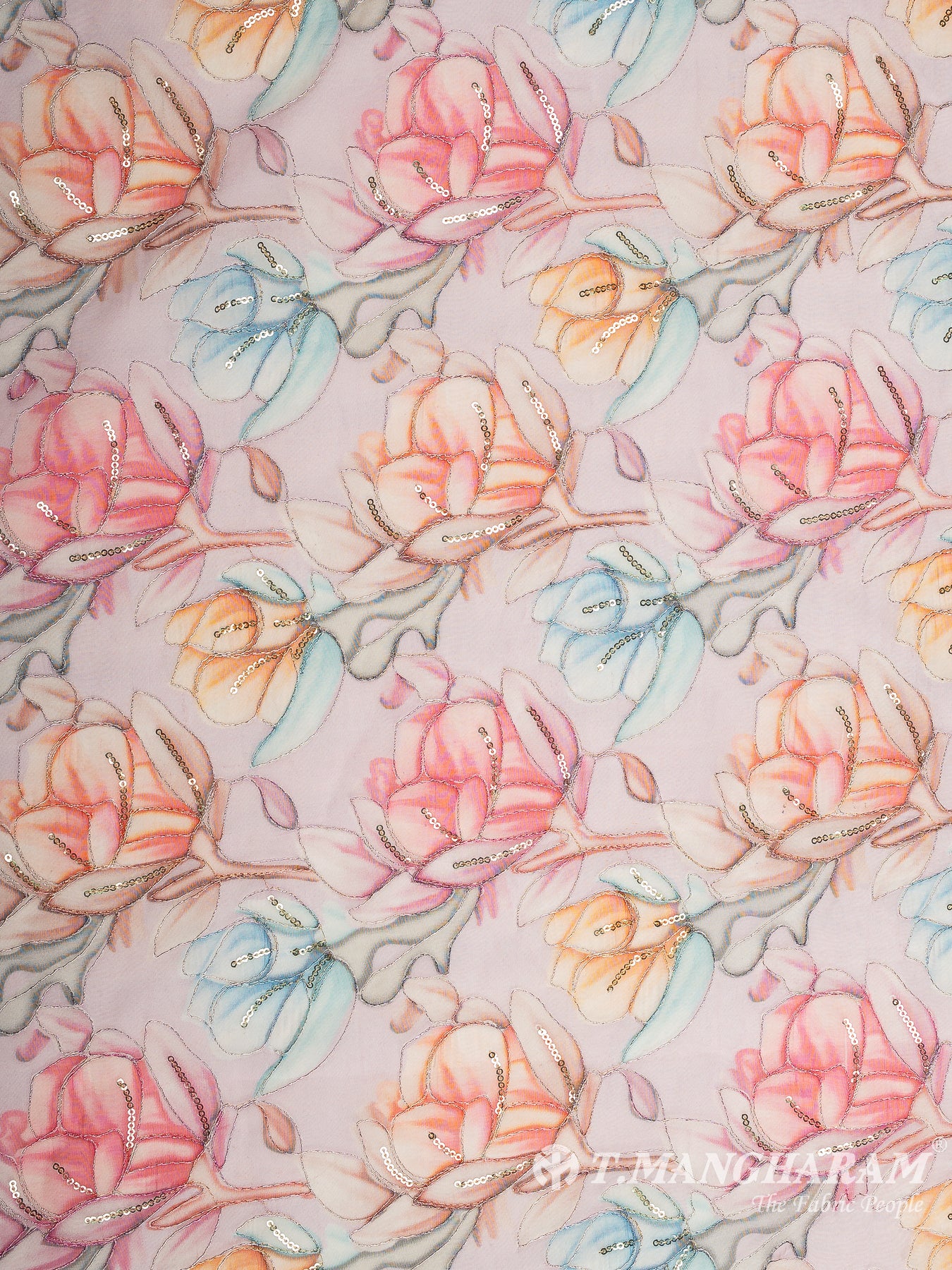 Violet Organza Fabric - EC11858