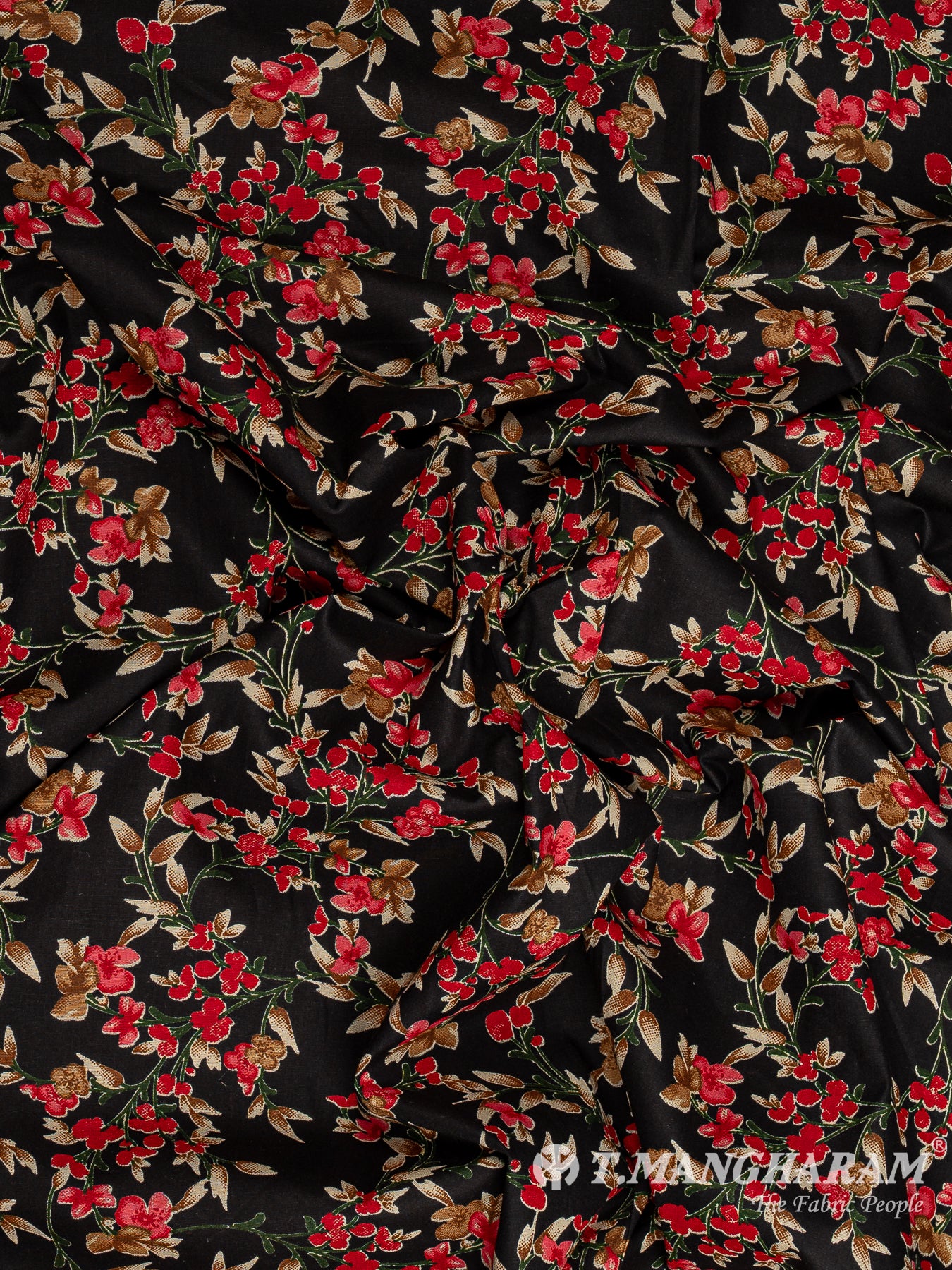 Black Cotton Fabric - EC11984
