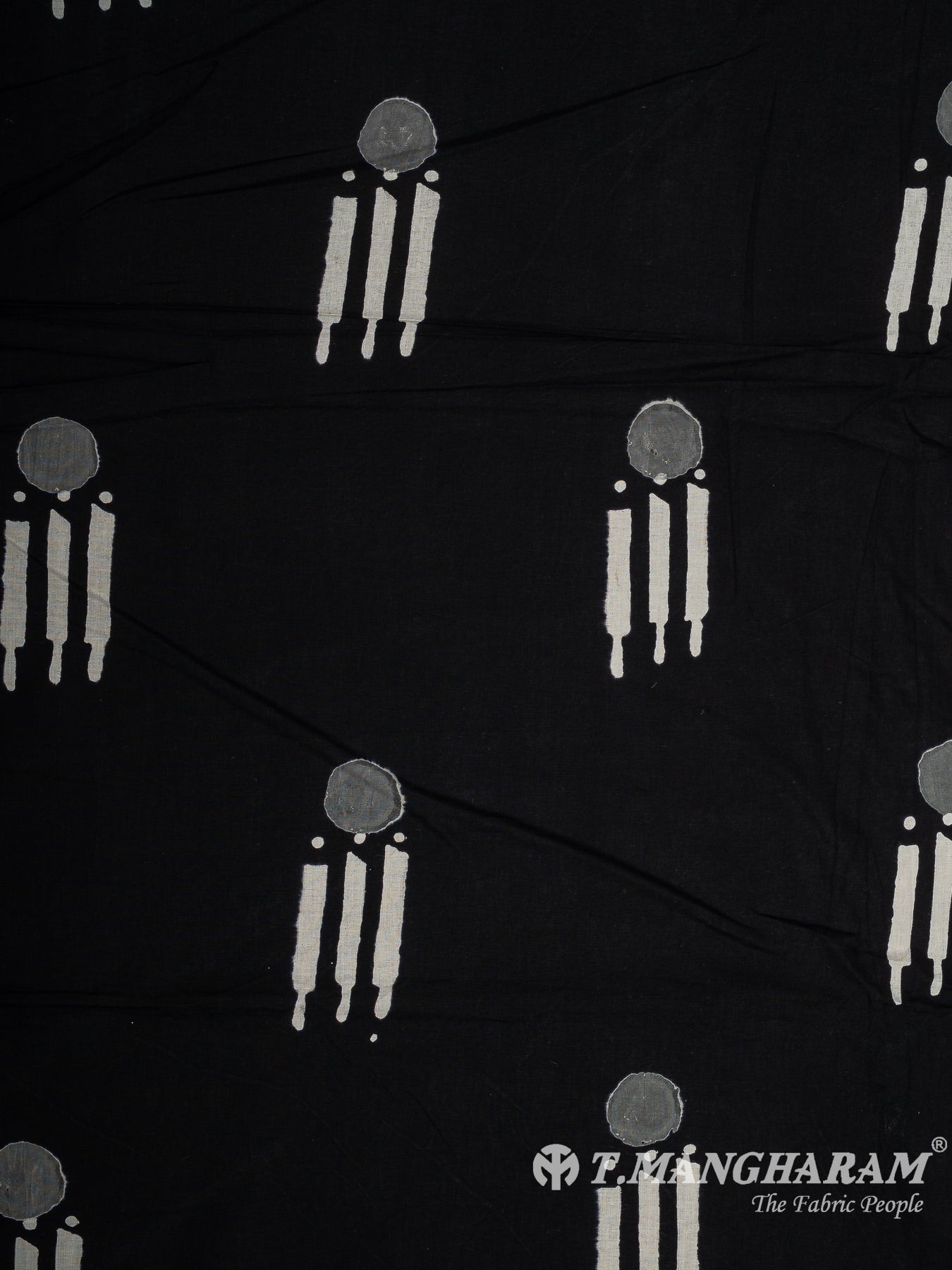 Black Cotton Fabric - EB9156