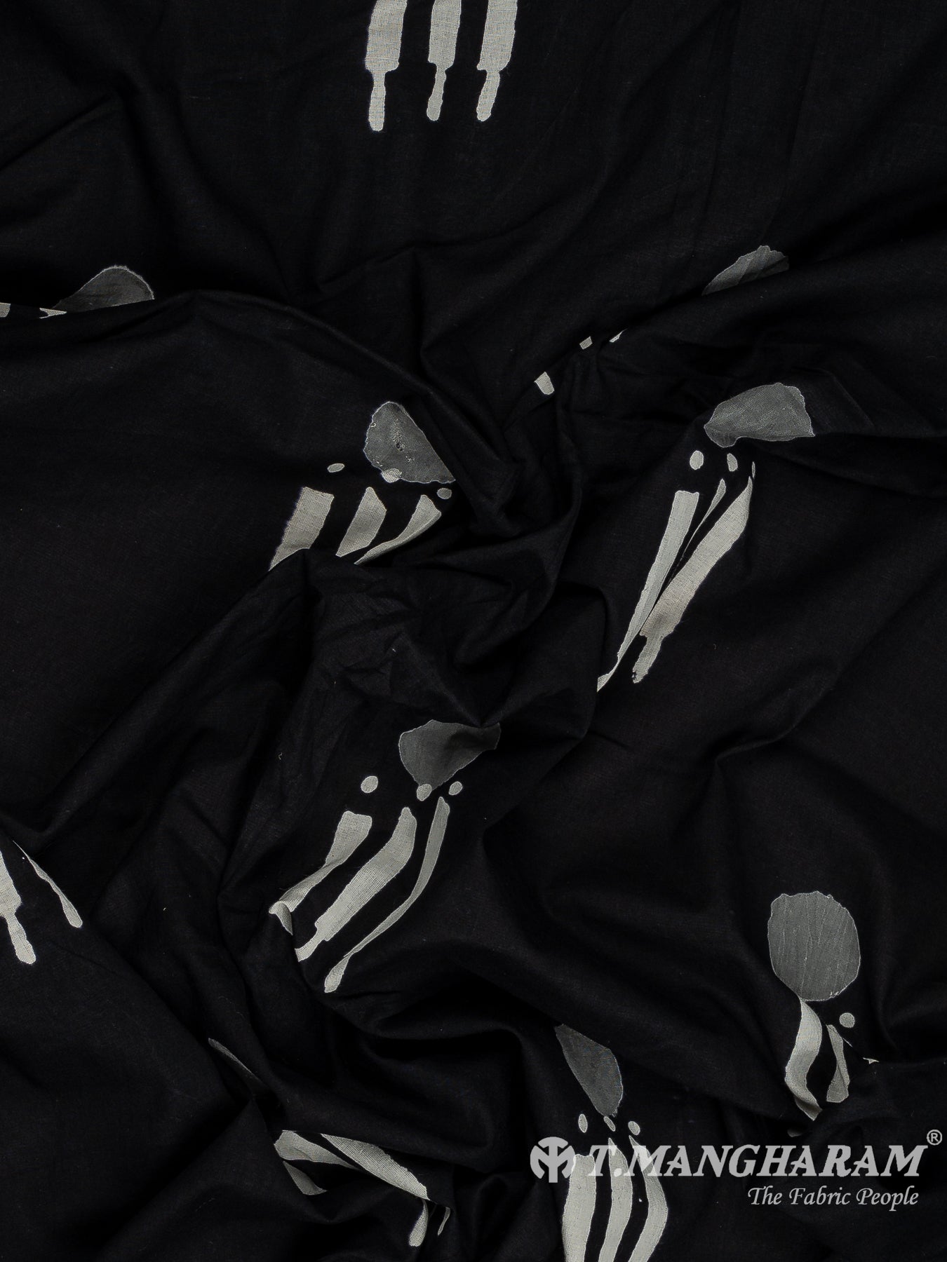 Black Cotton Fabric - EB9156