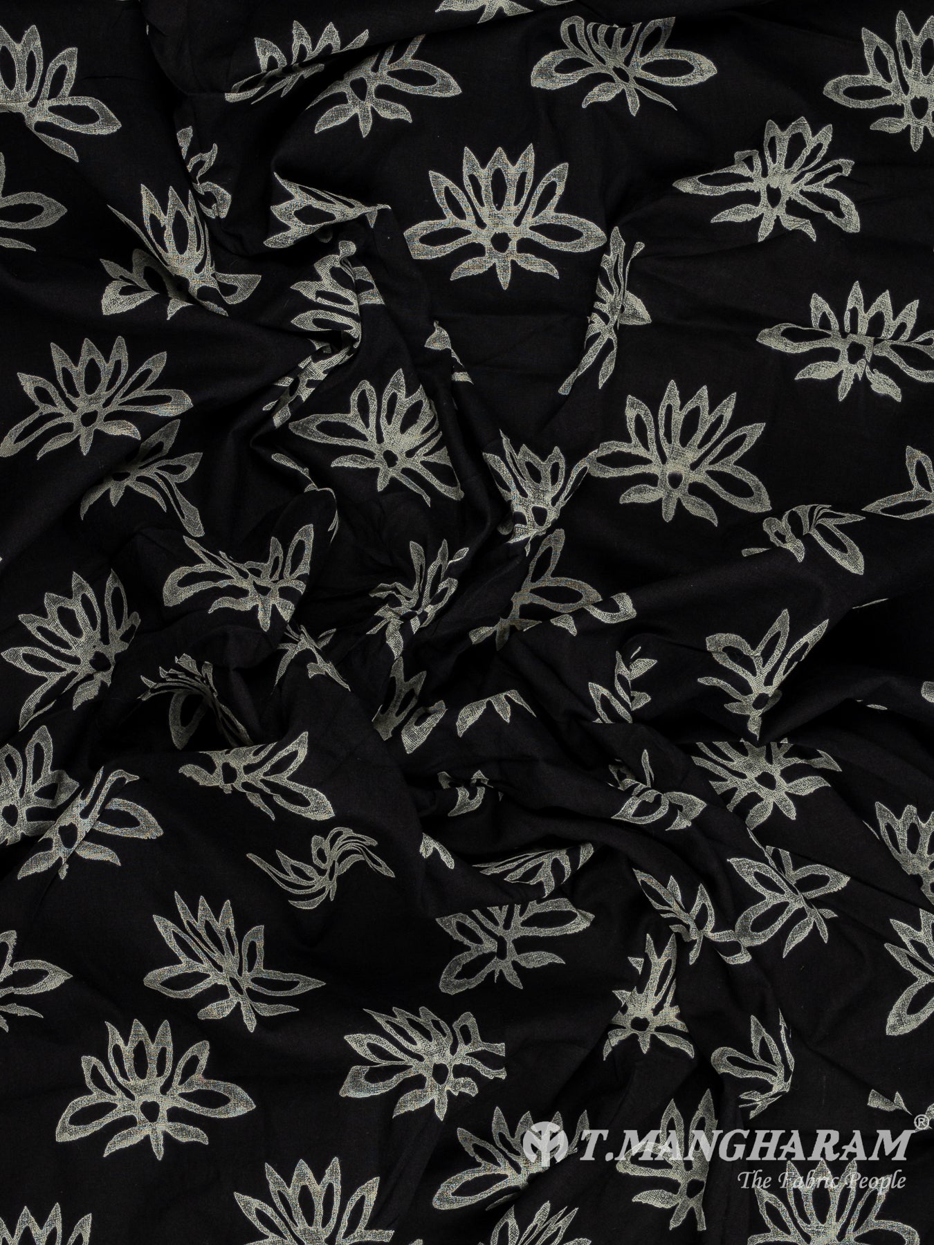 Black Cotton Fabric - EB9151
