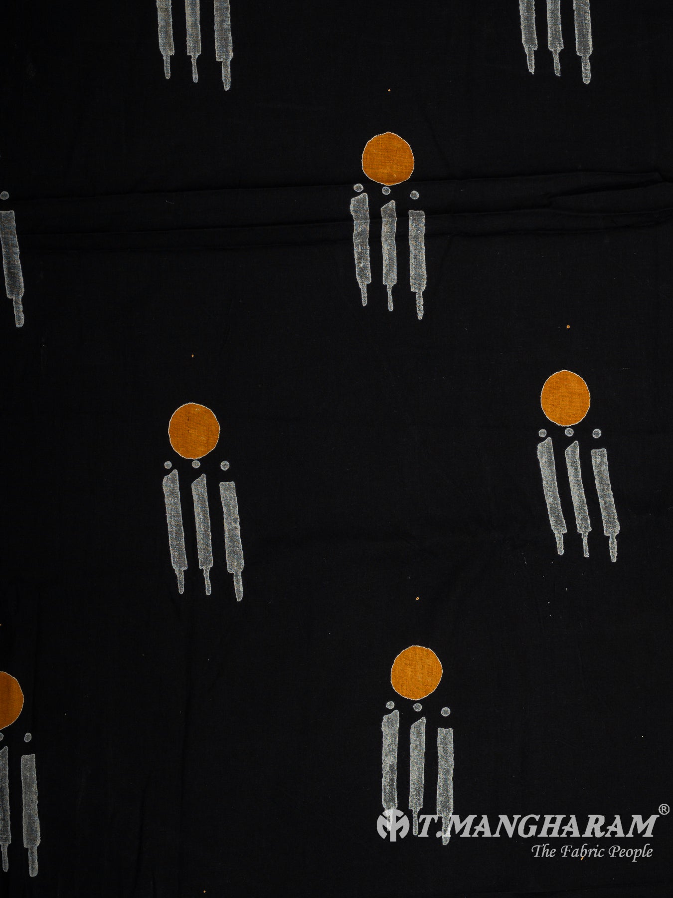 Black Cotton Fabric - EB9140