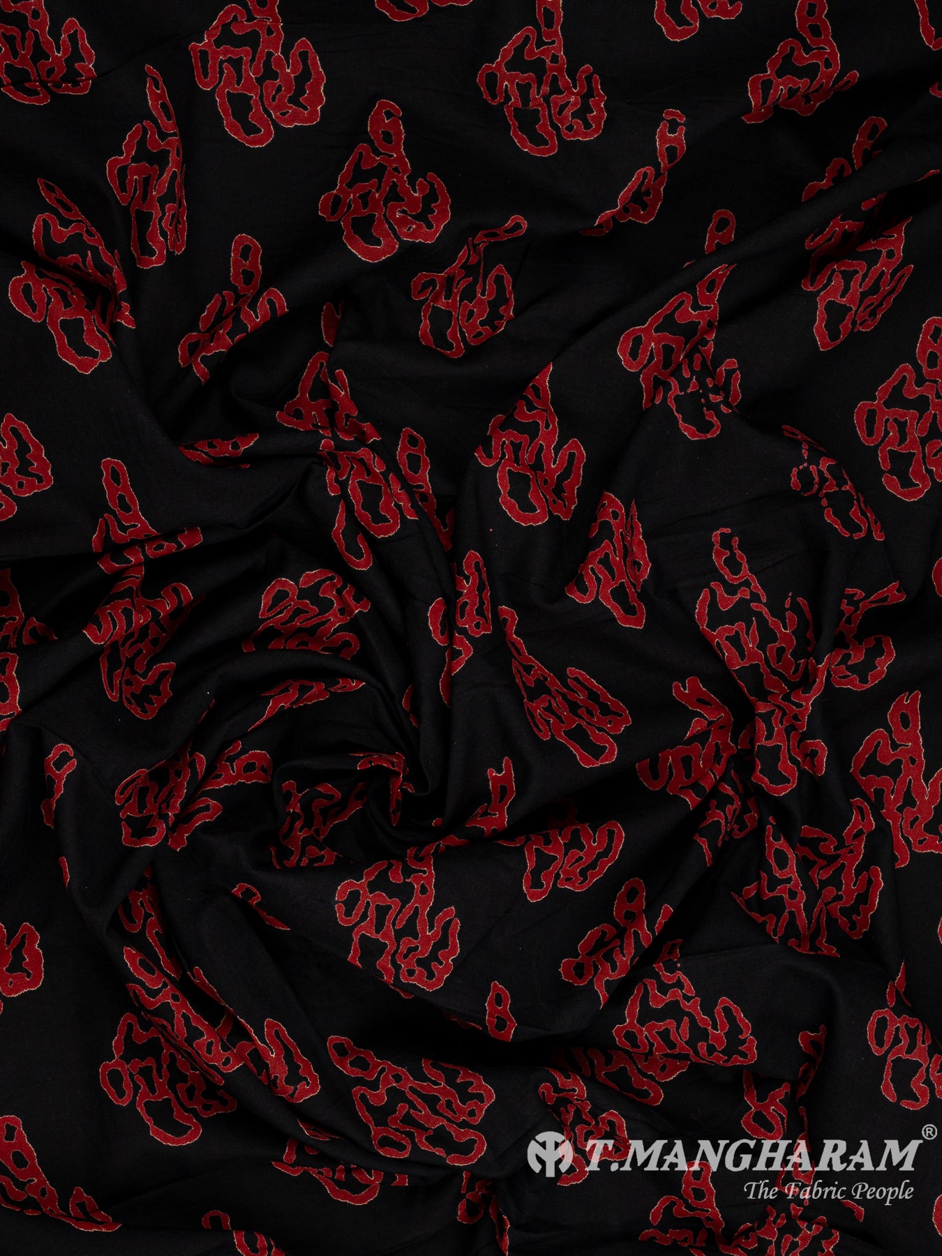 Black Cotton Fabric - EB9124
