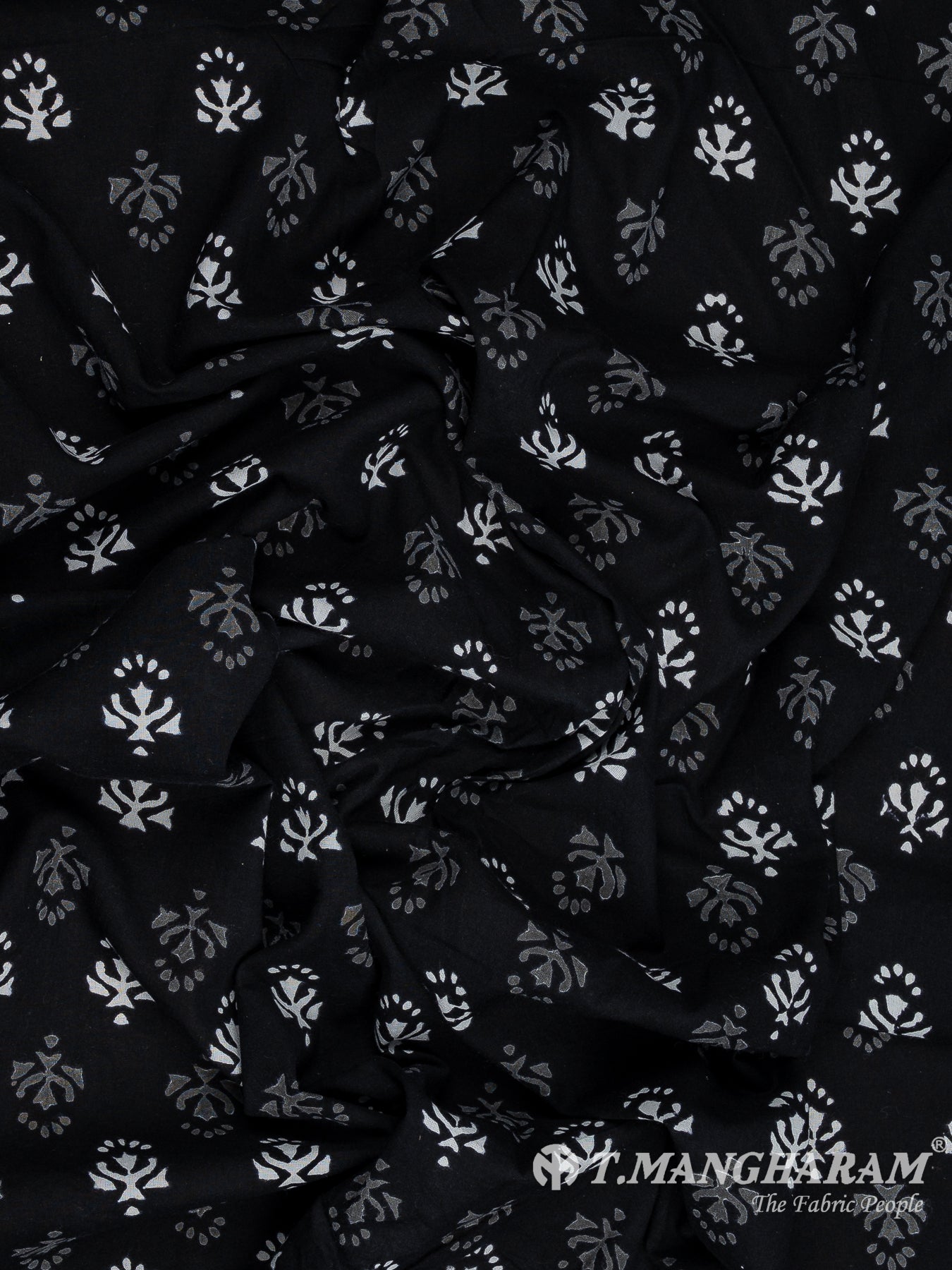 Black Cotton Fabric - EB9127