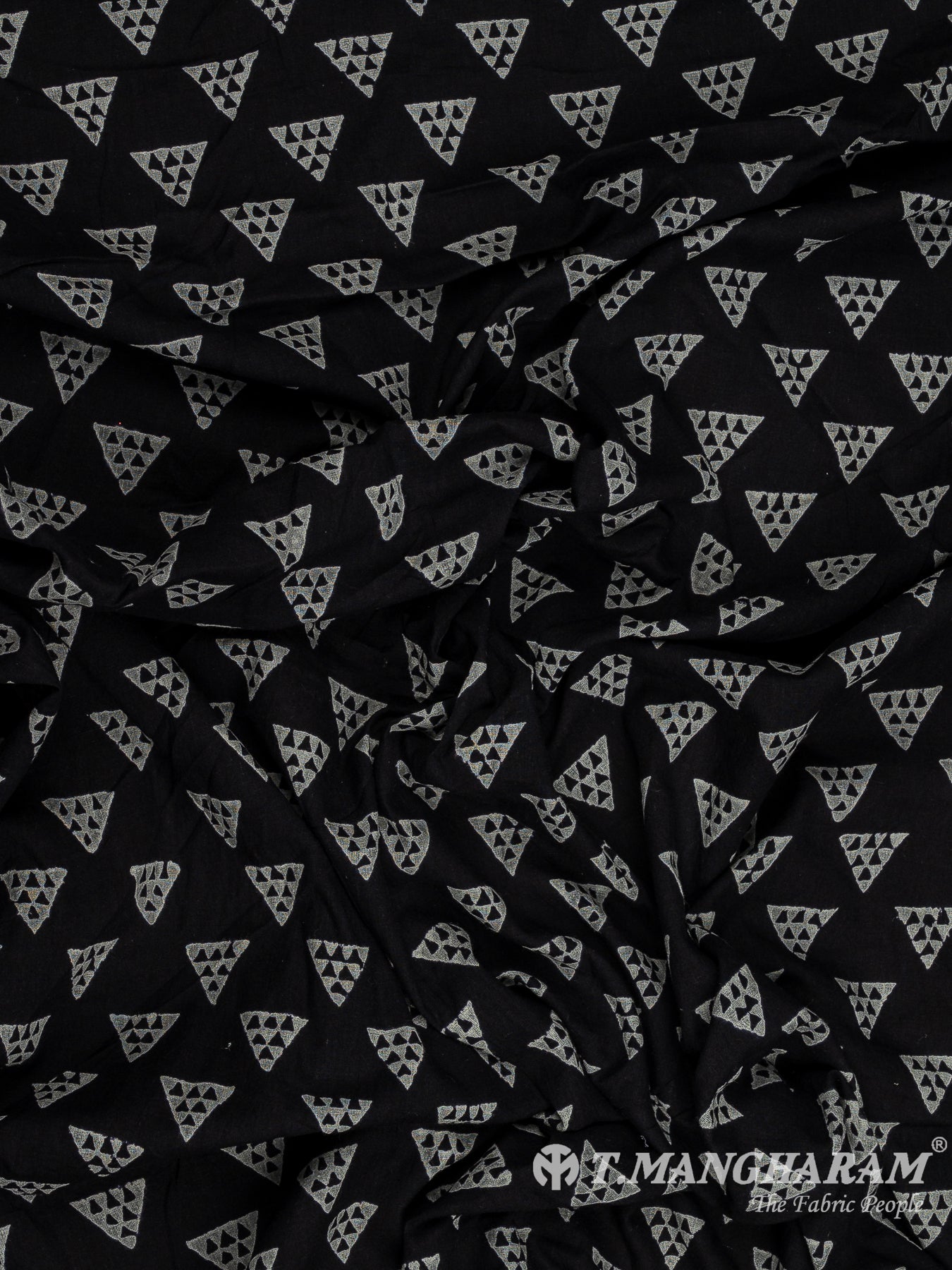 Black Cotton Fabric - EB9150