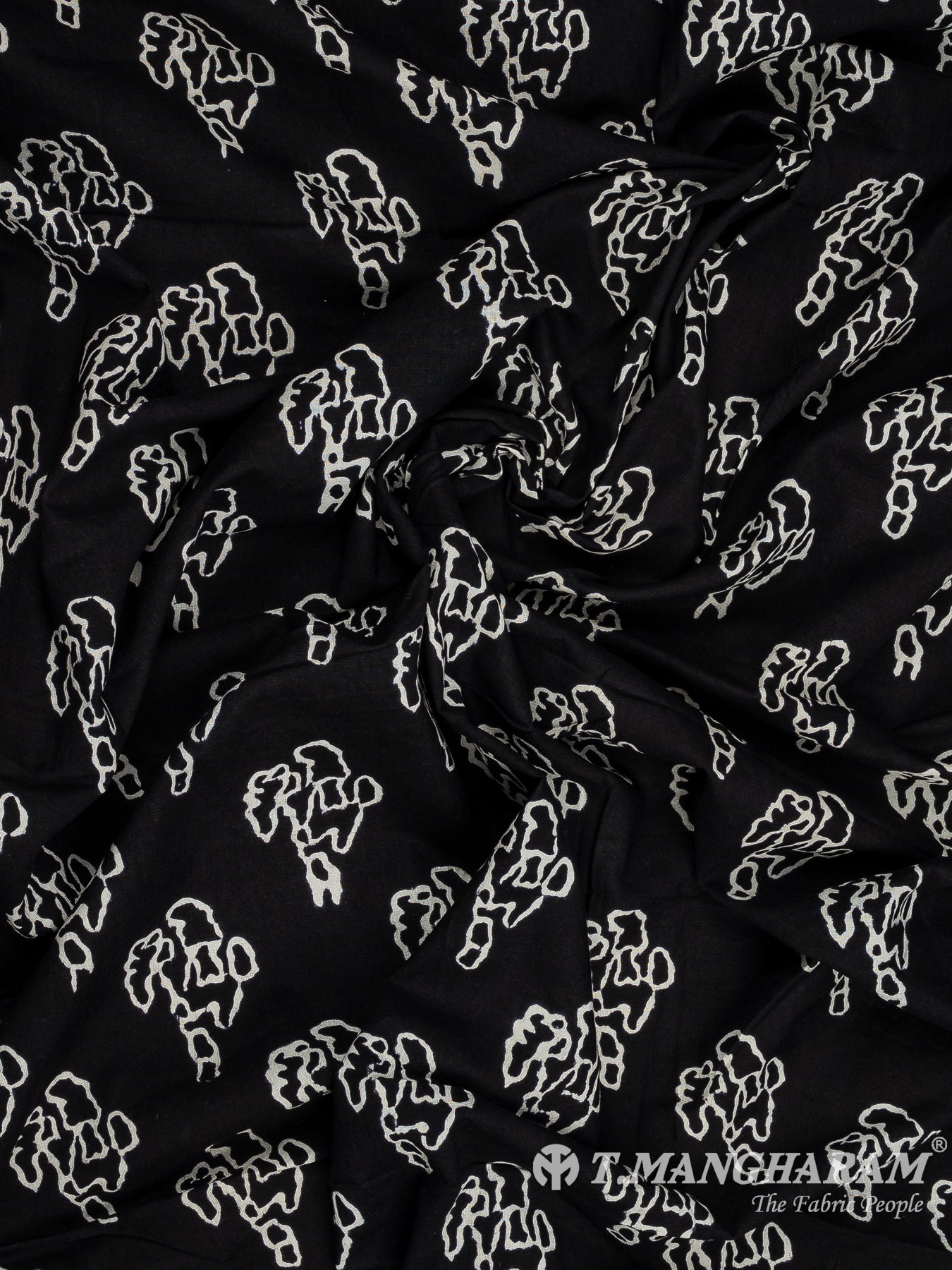 Black Cotton Fabric - EB9123