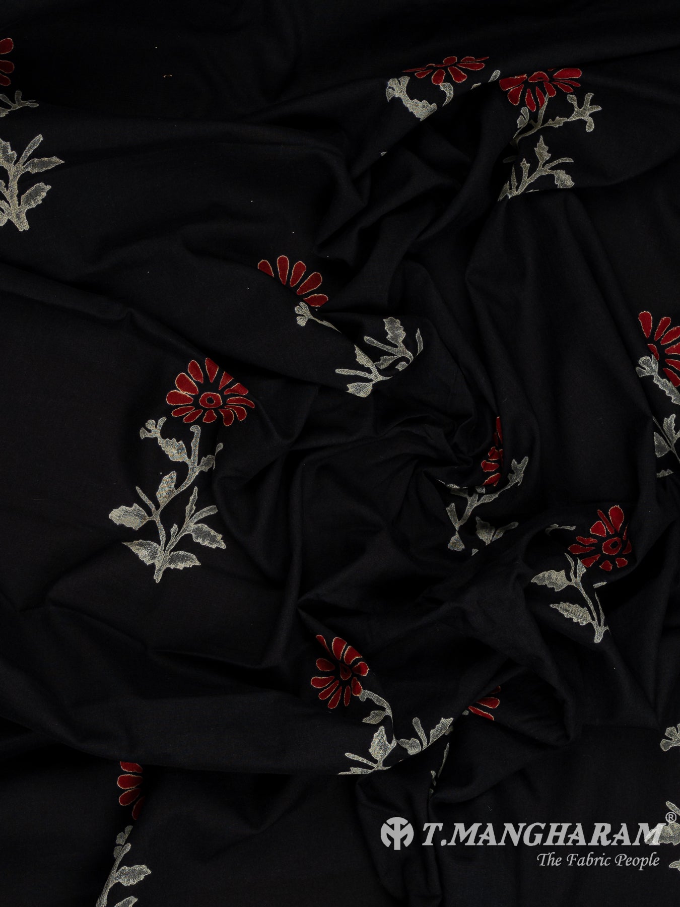 Black Cotton Fabric - EB9135