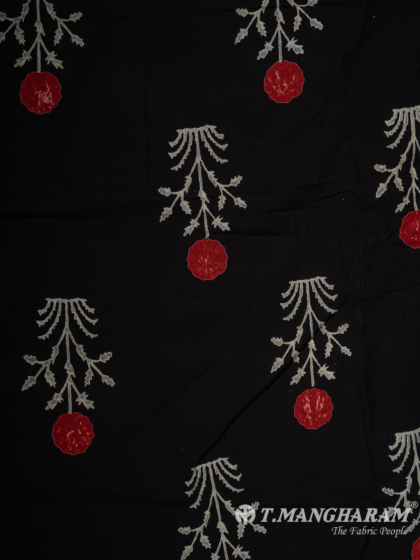 Black Cotton Fabric - EB9142