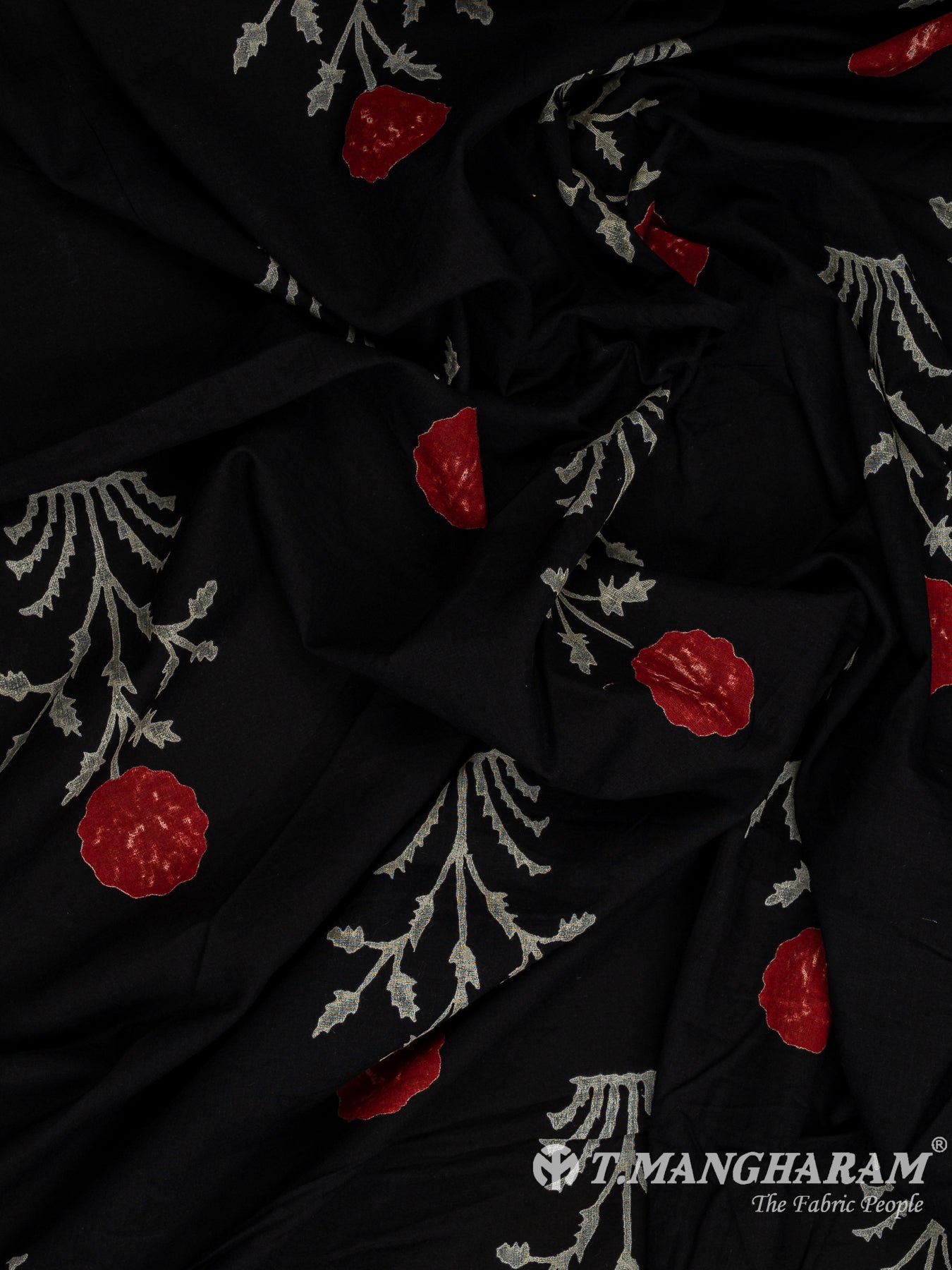 Black Cotton Fabric - EB9142