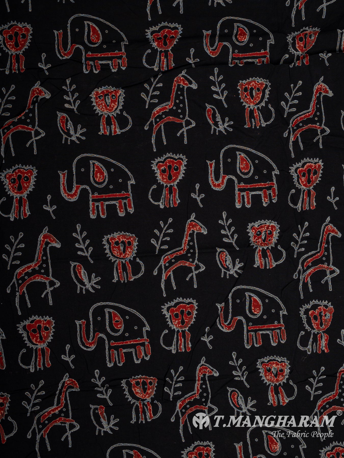 Black Cotton Fabric - EB9149
