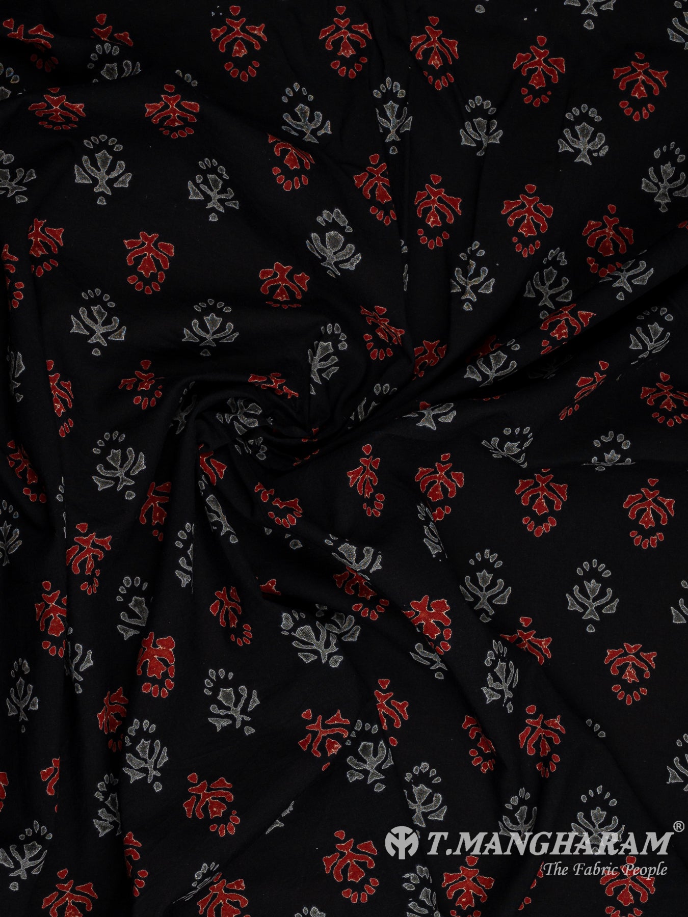 Black Cotton Fabric - EB9143