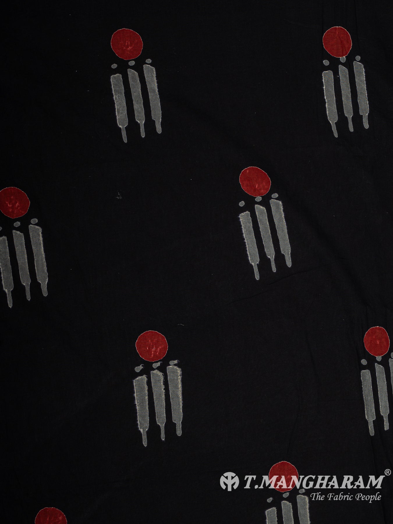 Black Cotton Fabric - EB9153