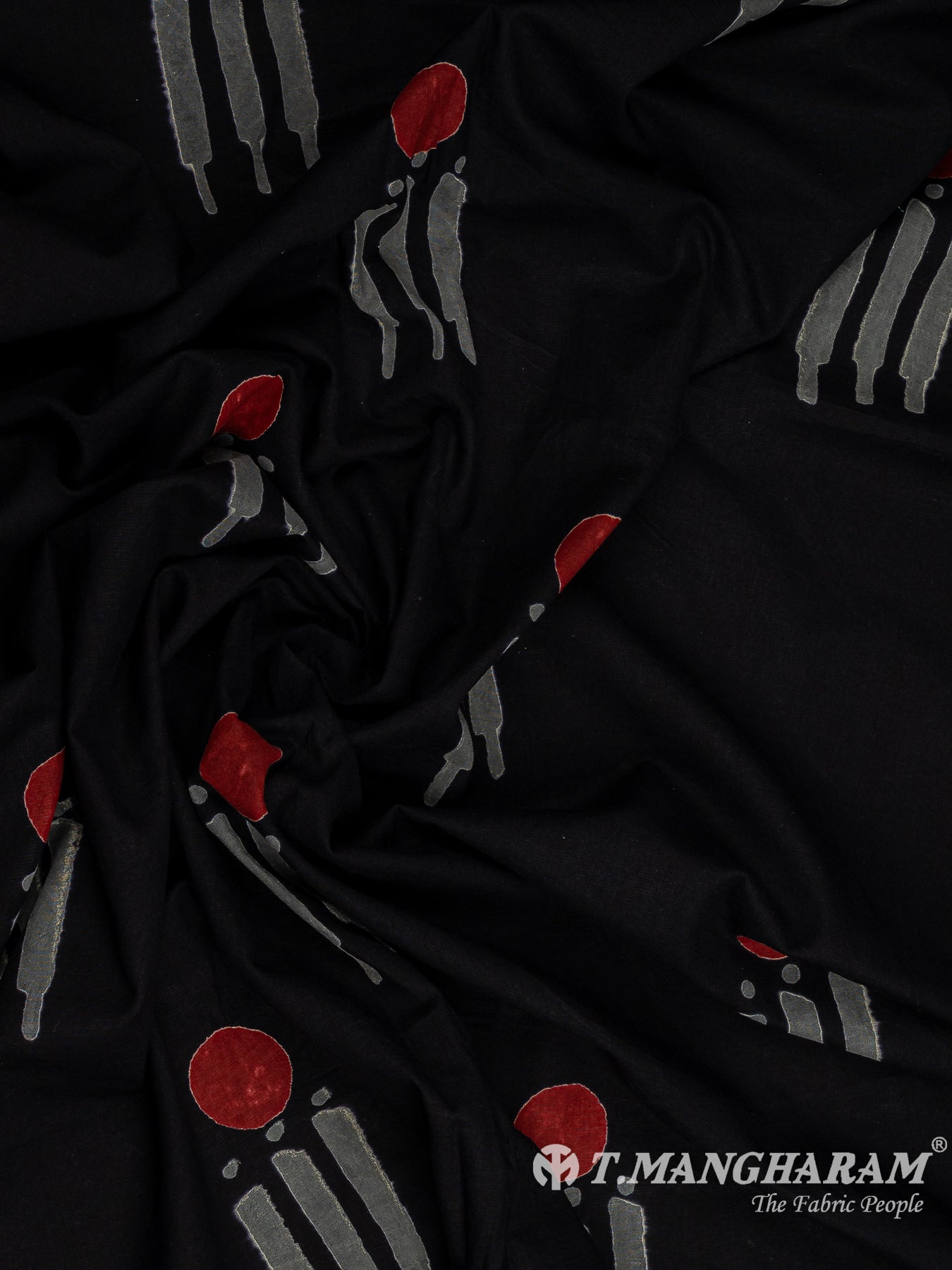 Black Cotton Fabric - EB9153