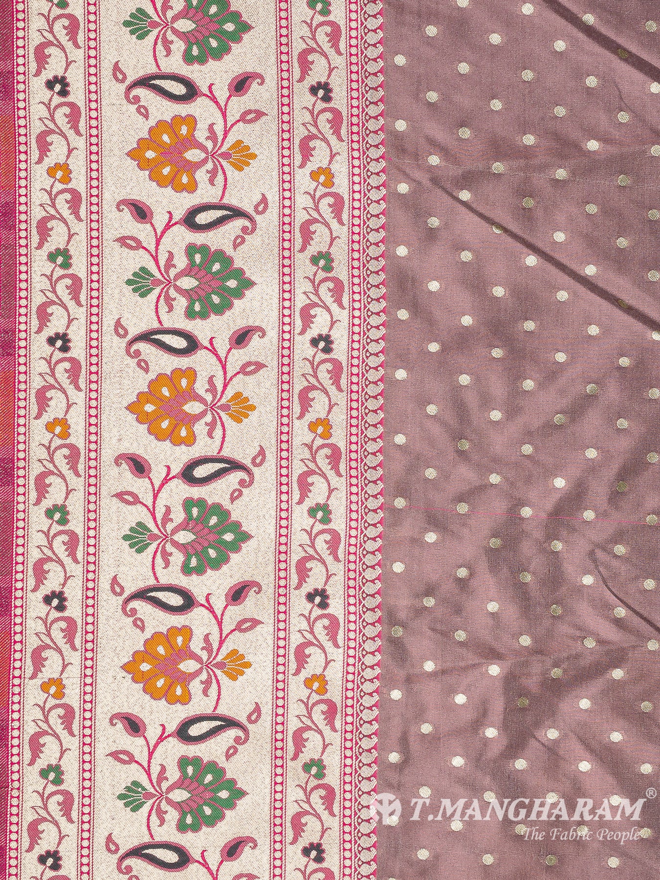 Violet Banaras Fabric - EC11946
