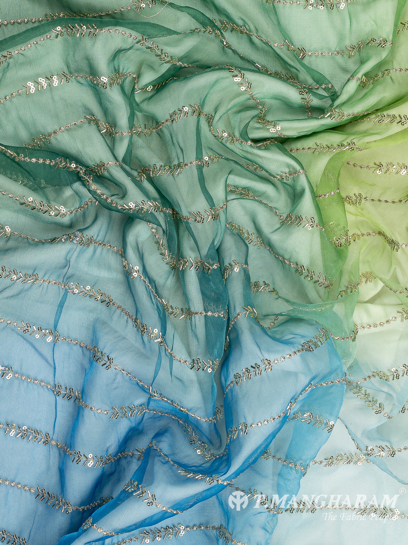 Multicolor Organza Fabric - EA3693