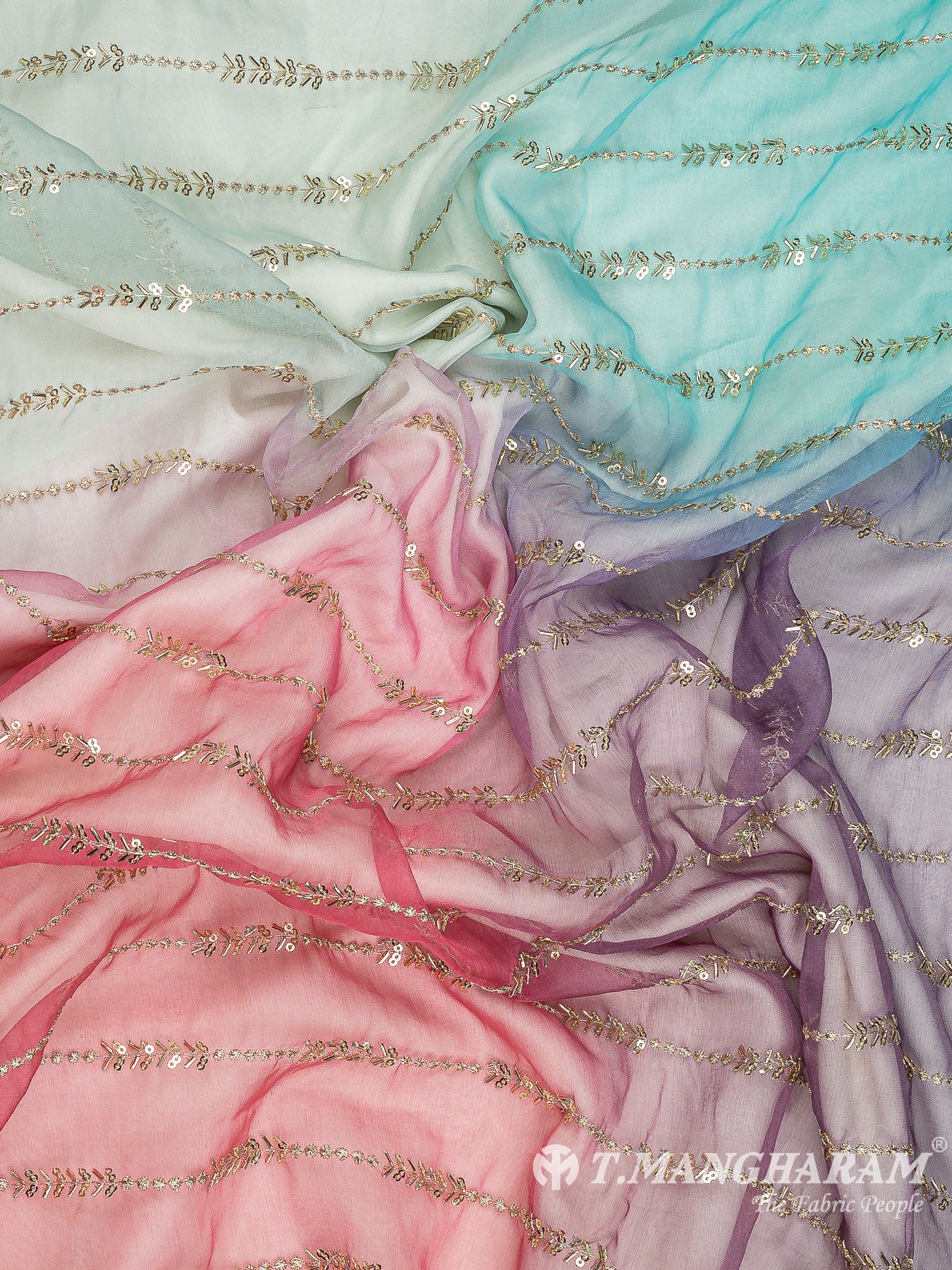 Multicolor Organza Fabric - EA3700
