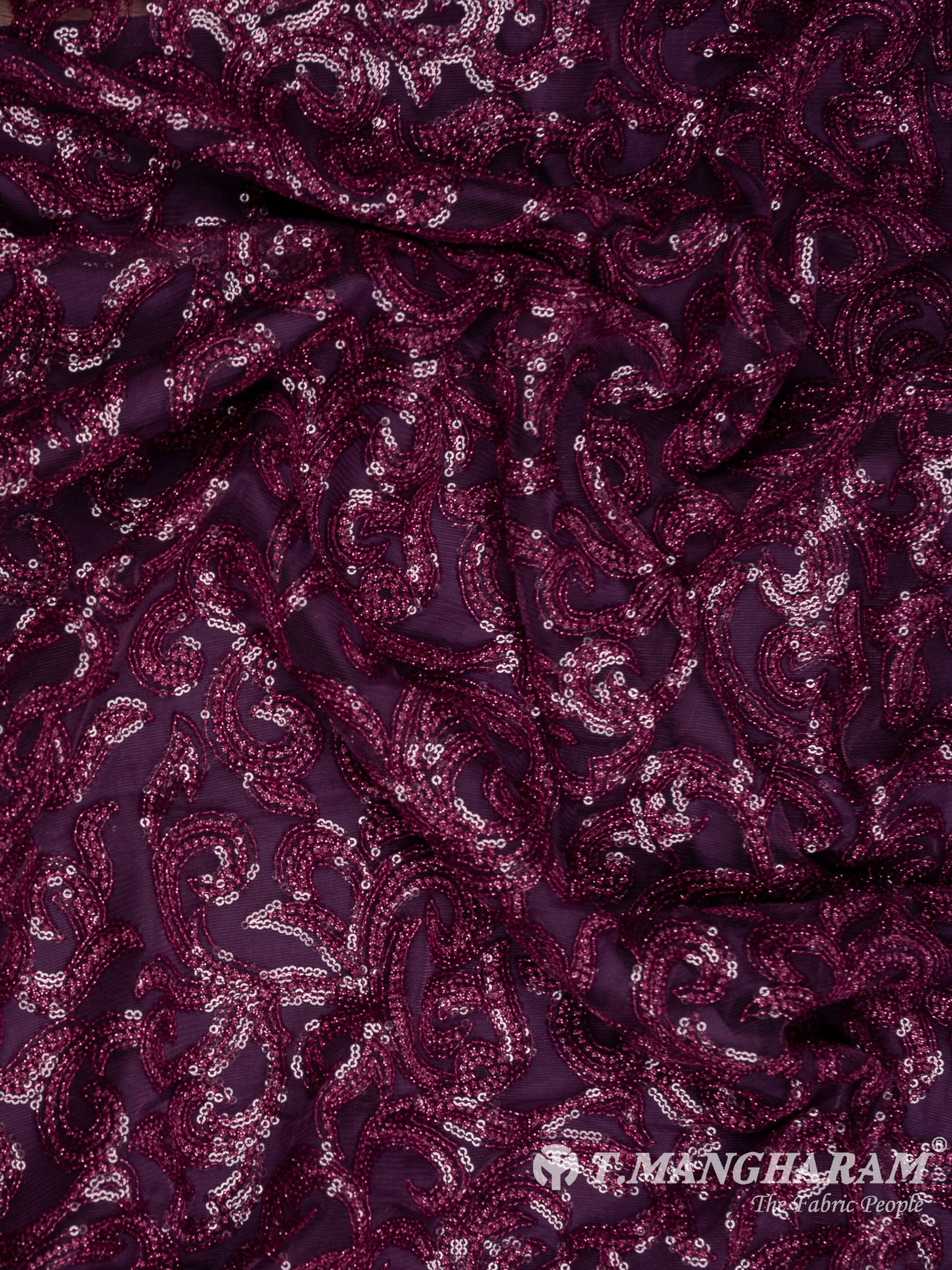 Purple Fancy Net Fabric - EB9026