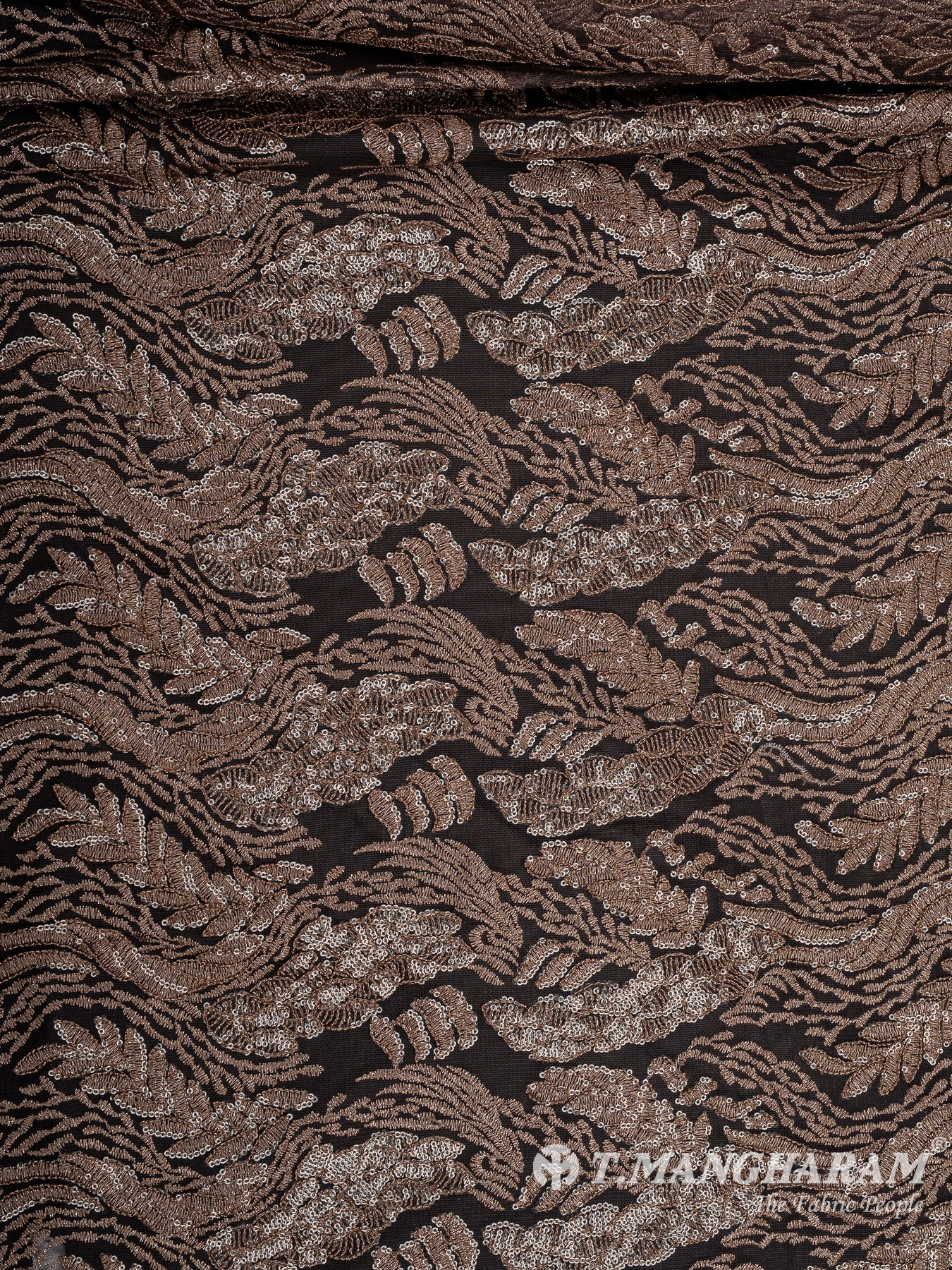 Gold Fancy Net Fabric - EC11967