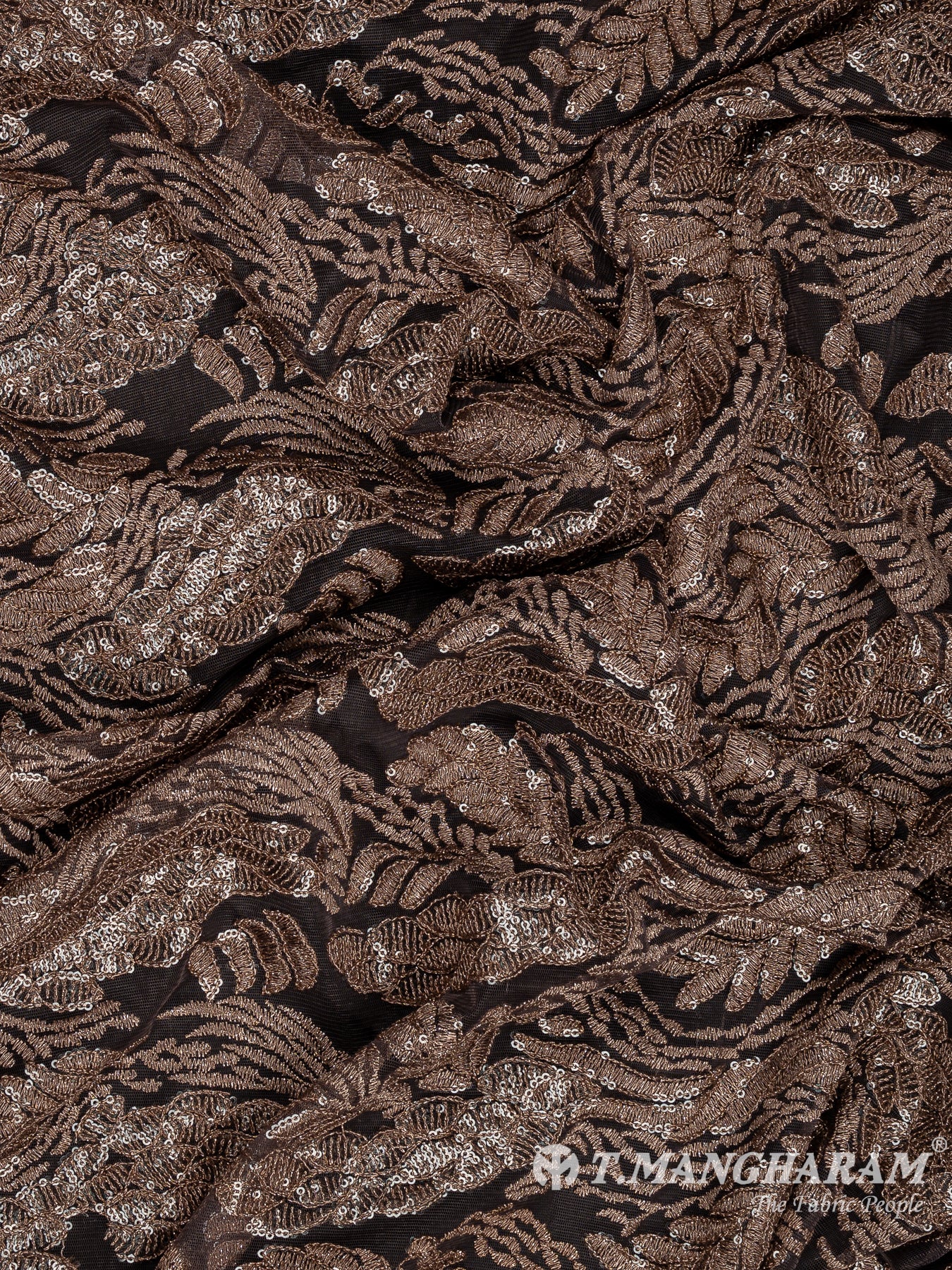 Gold Fancy Net Fabric - EC11967
