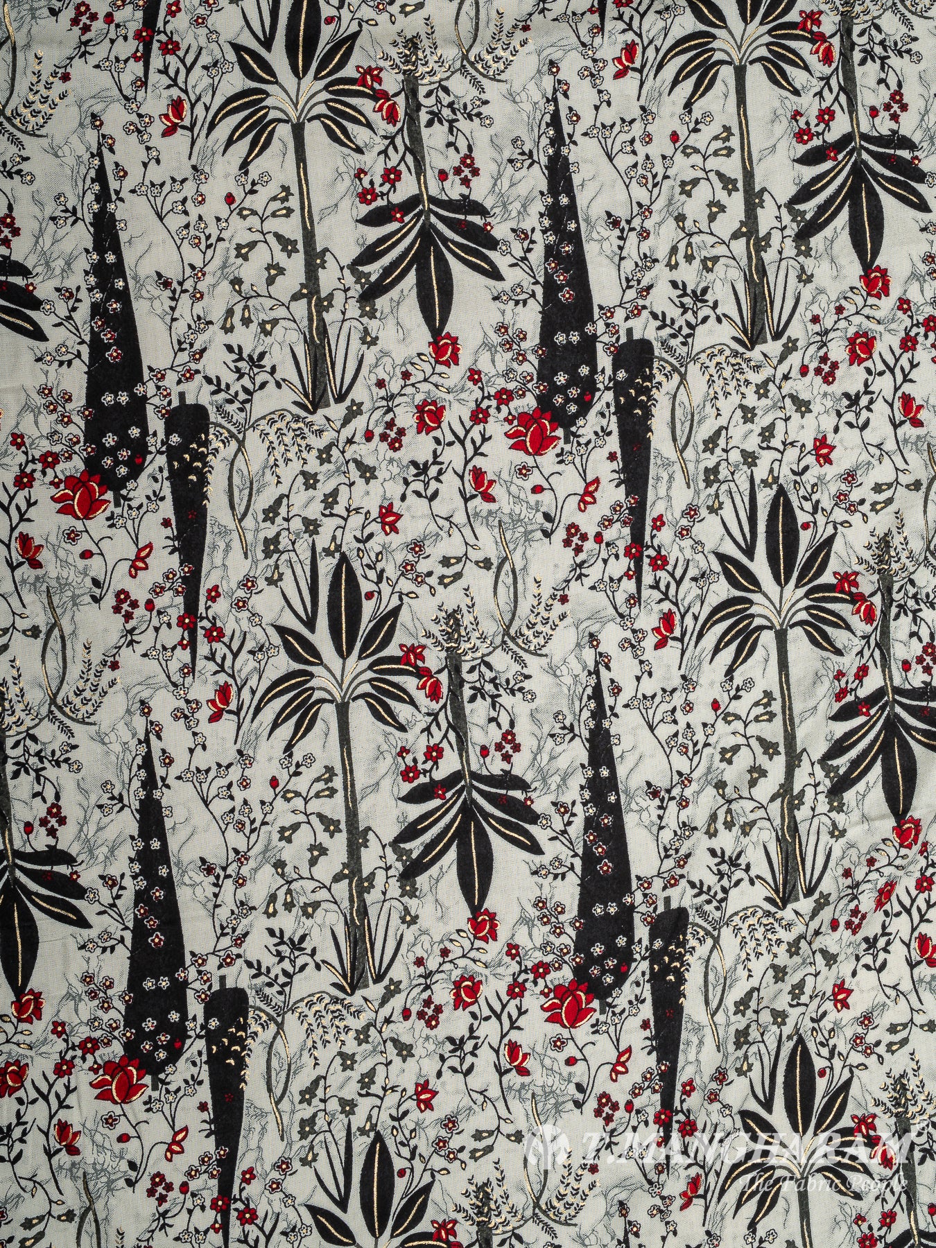 White Rayon Cotton Fabric - EB9292