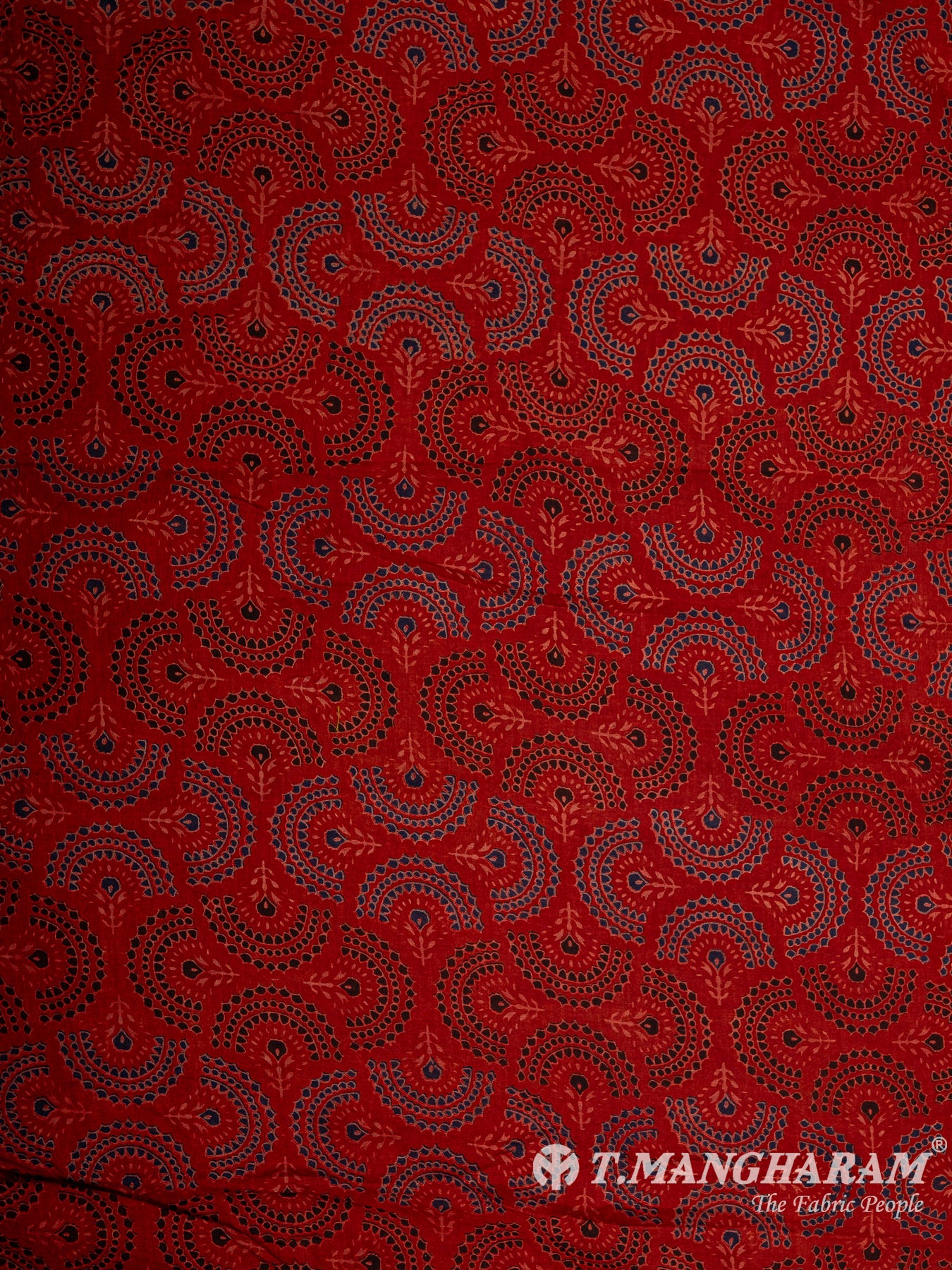 Maroon Cotton Fabric - EC12090