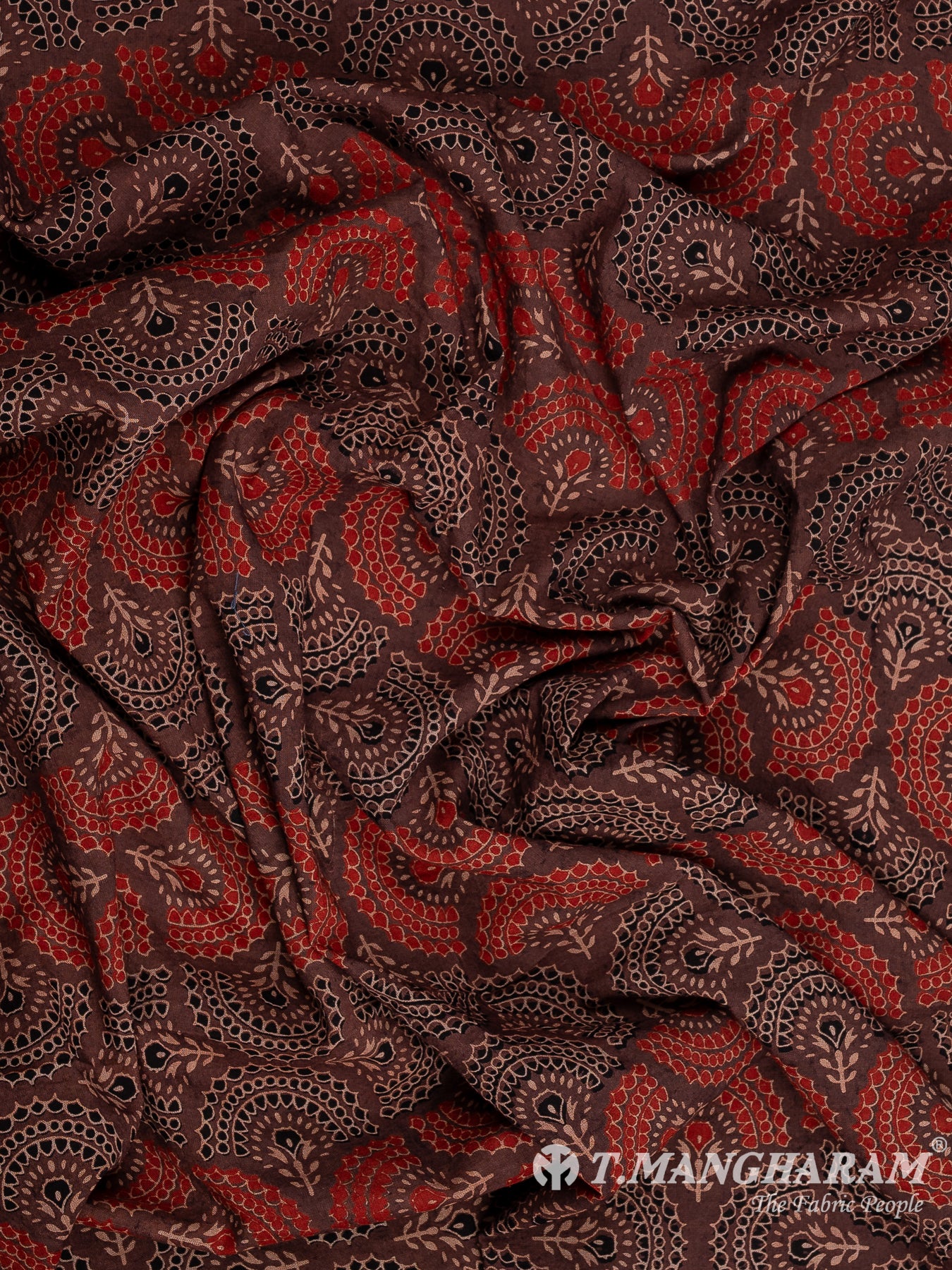 Brown Cotton Fabric - EC12105