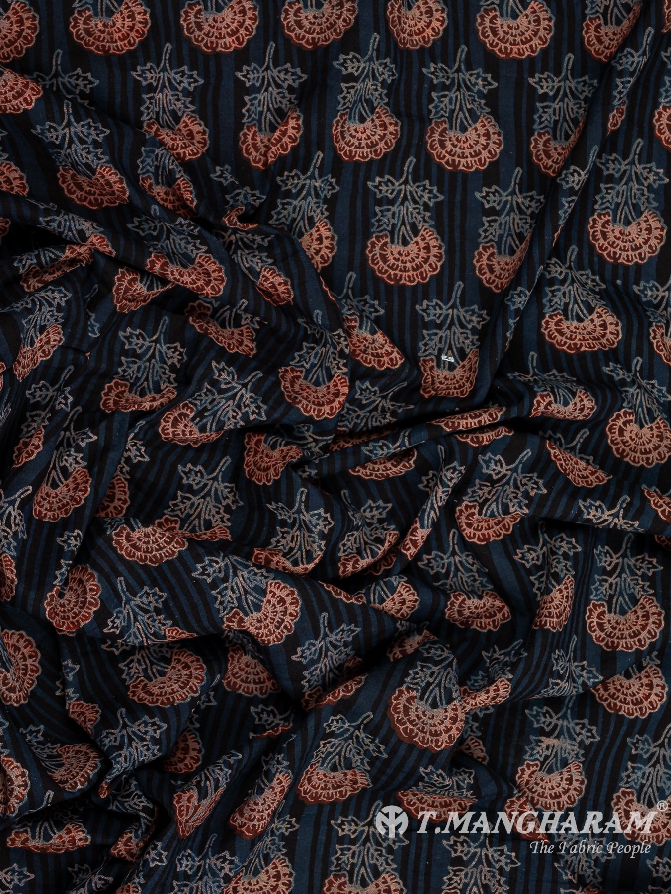Blue Cotton Fabric - EC12107
