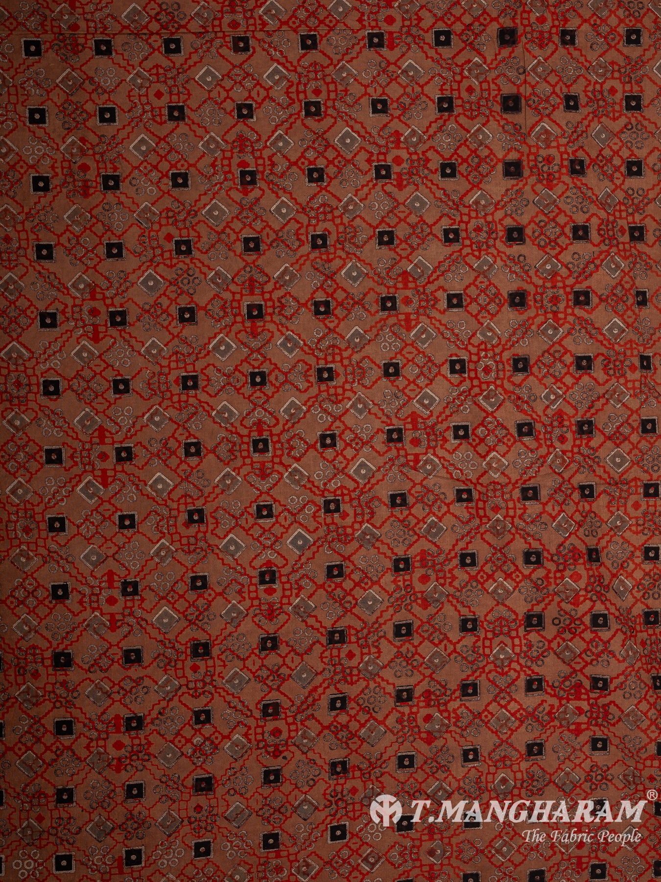 Beige Cotton Fabric - EC12103