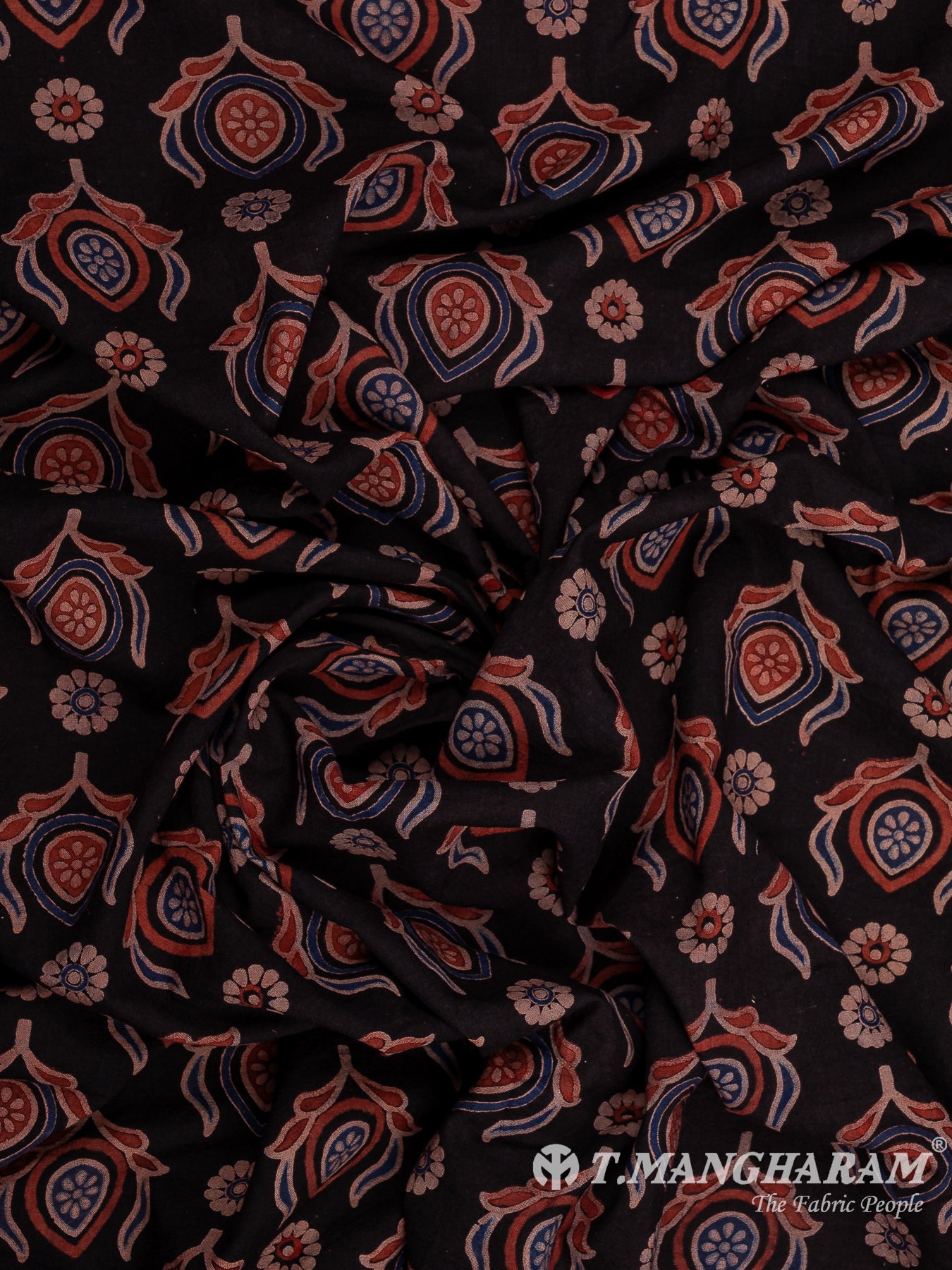 Black Cotton Fabric - EC12089