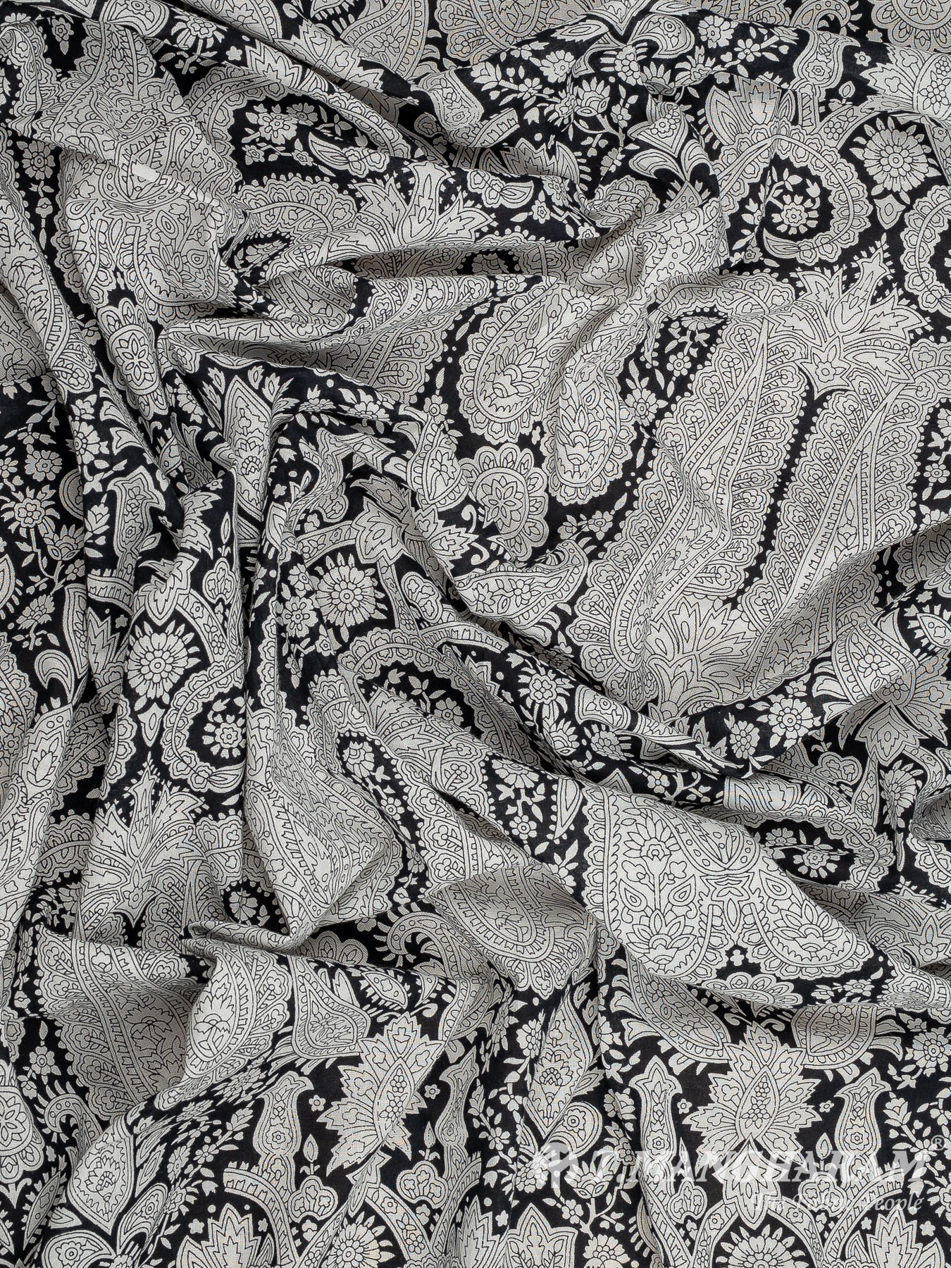 White Cotton Fabric - EC12117