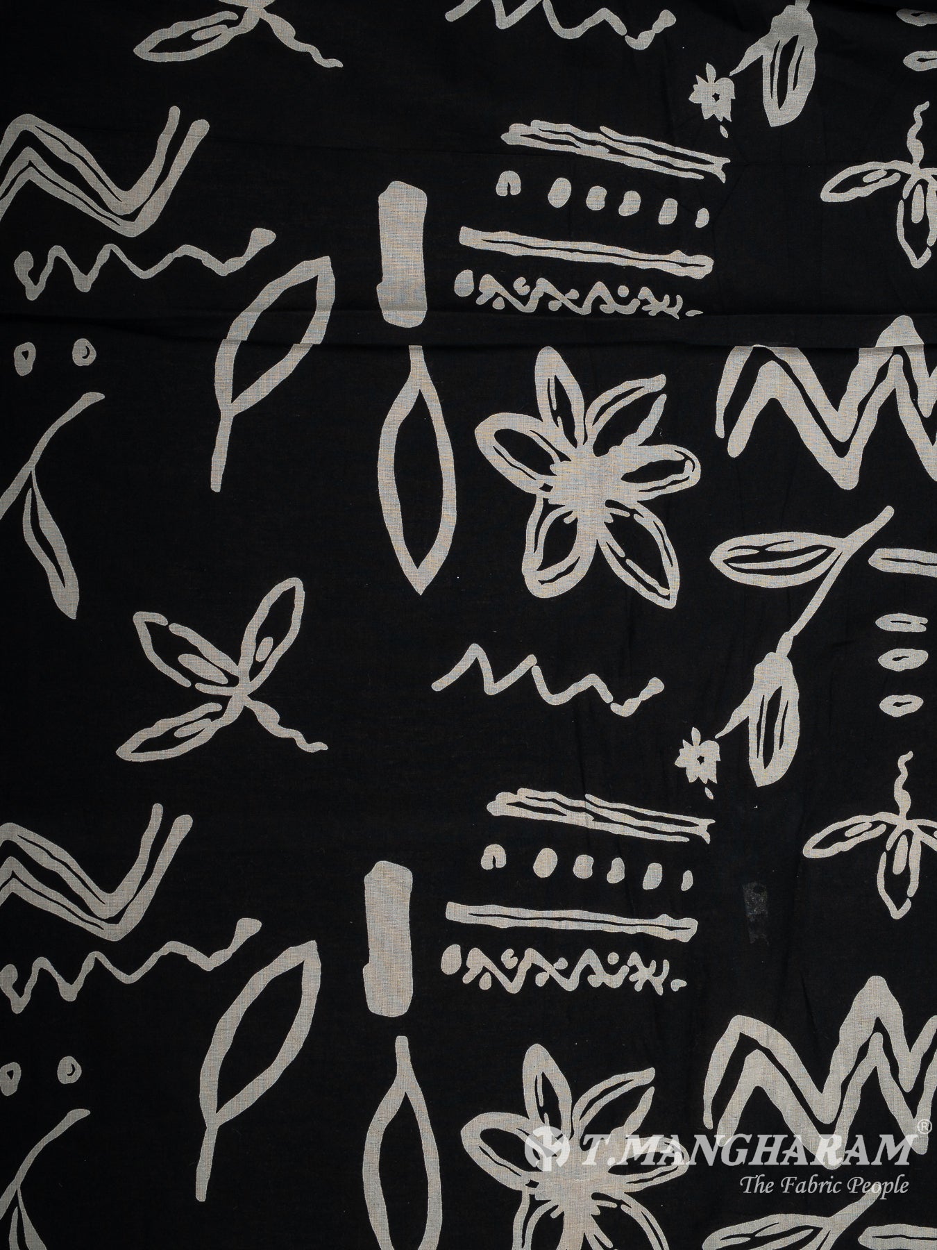 Black Cotton Fabric - EC12122