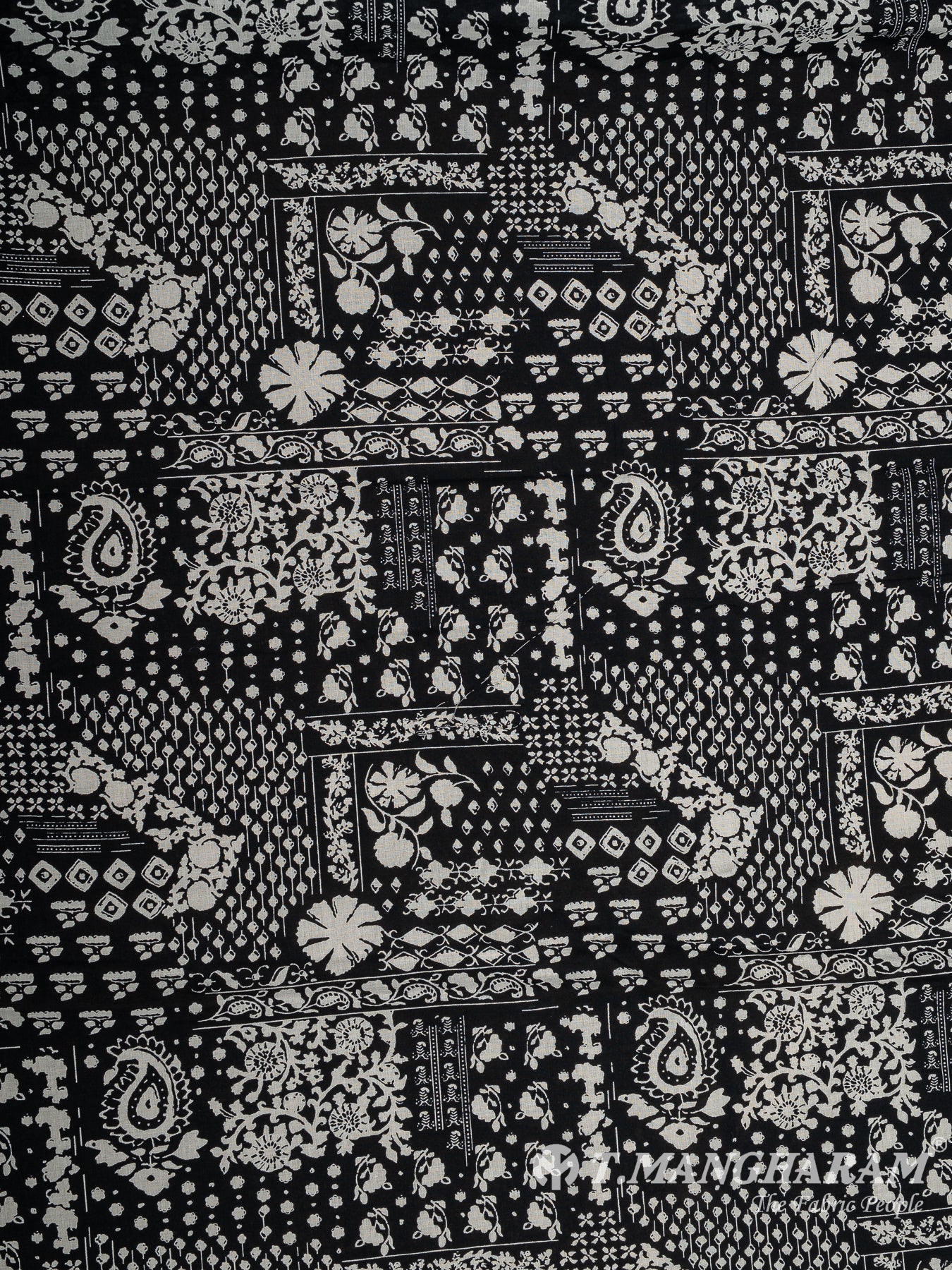 Black Cotton Fabric - EC12126