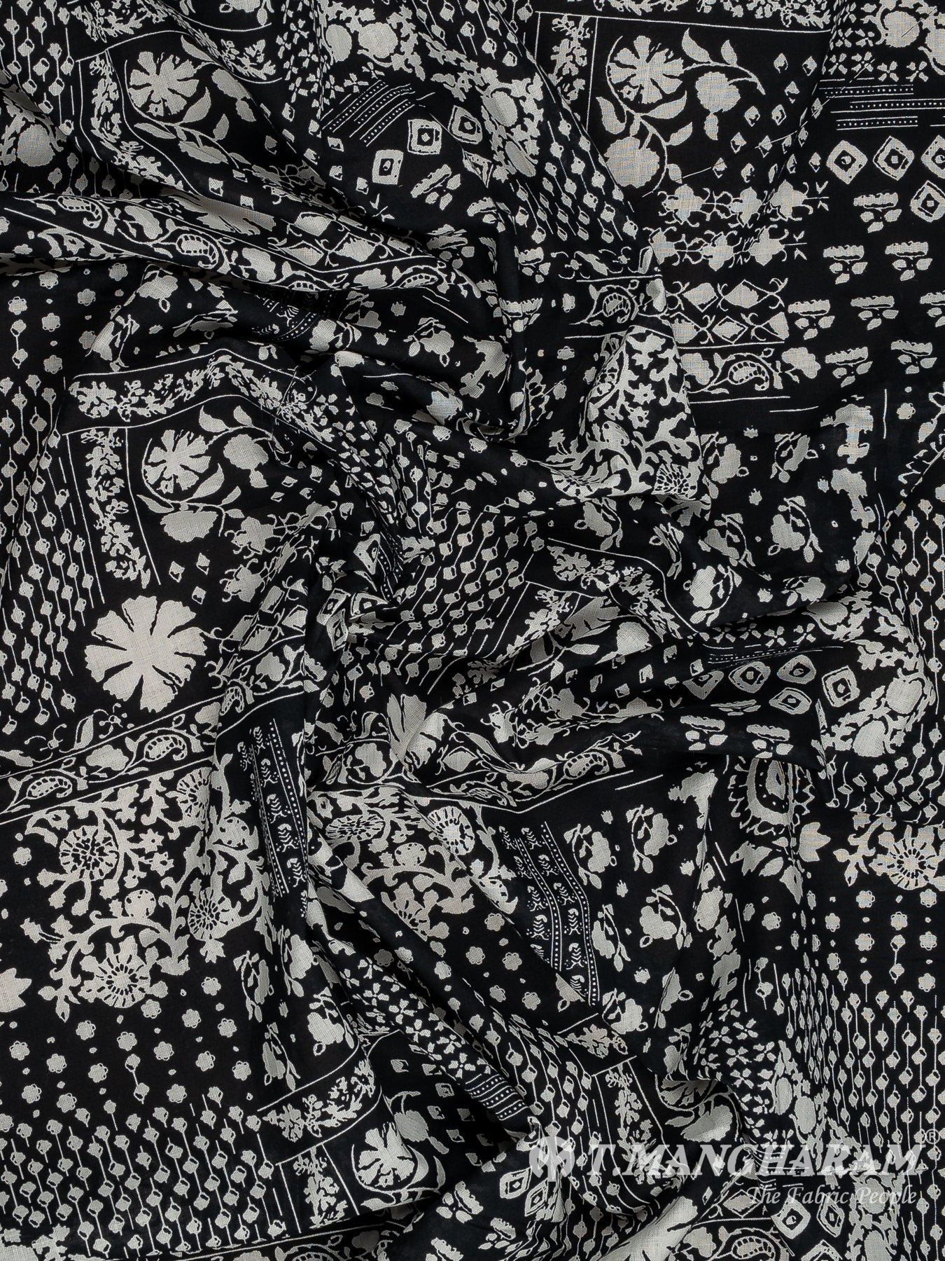 Black Cotton Fabric - EC12126