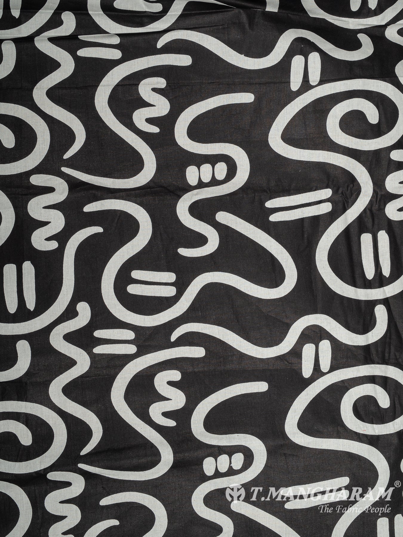 Black Cotton Fabric - EC12119