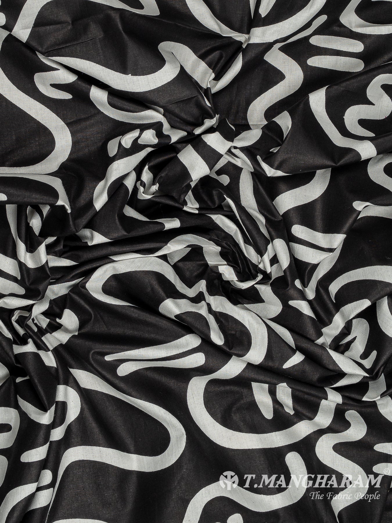 Black Cotton Fabric - EC12119