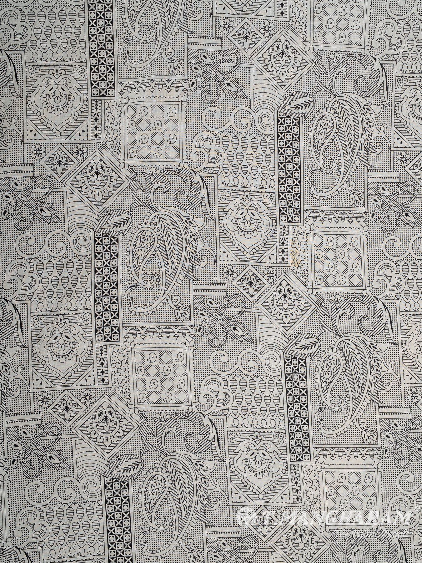 White Cotton Fabric - EC12129