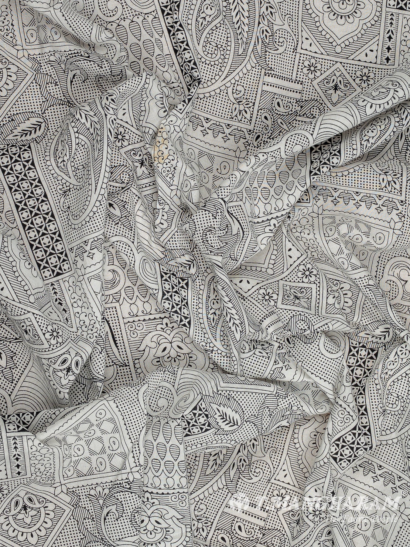 White Cotton Fabric - EC12129