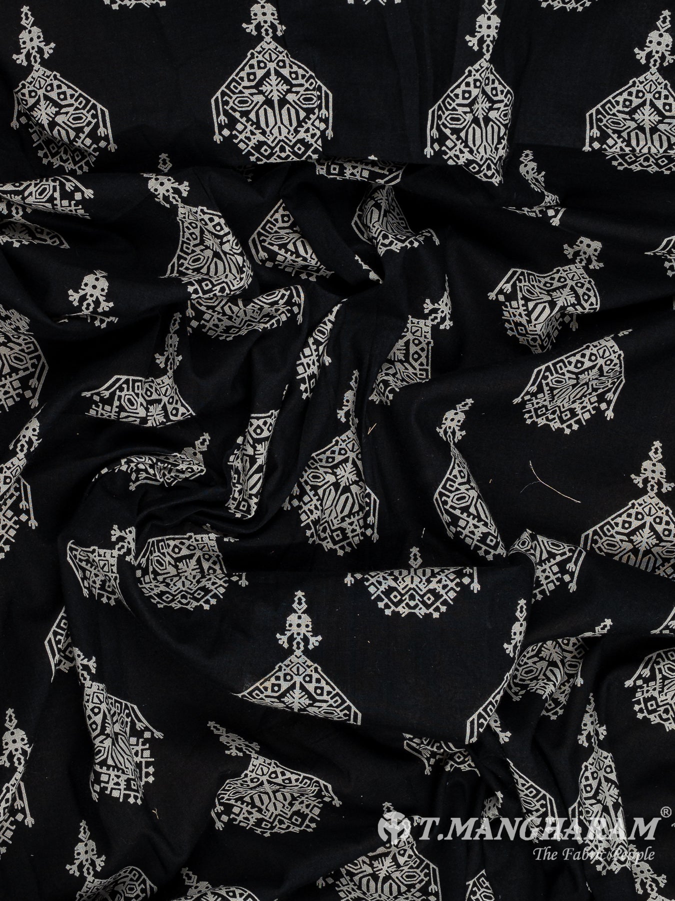 Black Cotton Fabric - EC12127