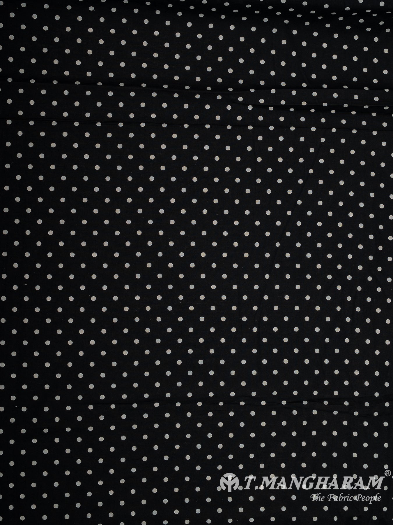 Black Cotton Rayon Fabric - EC12120