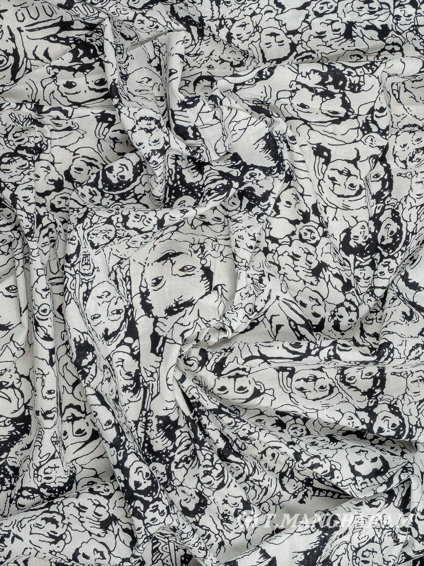 White Cotton Fabric - EC12118