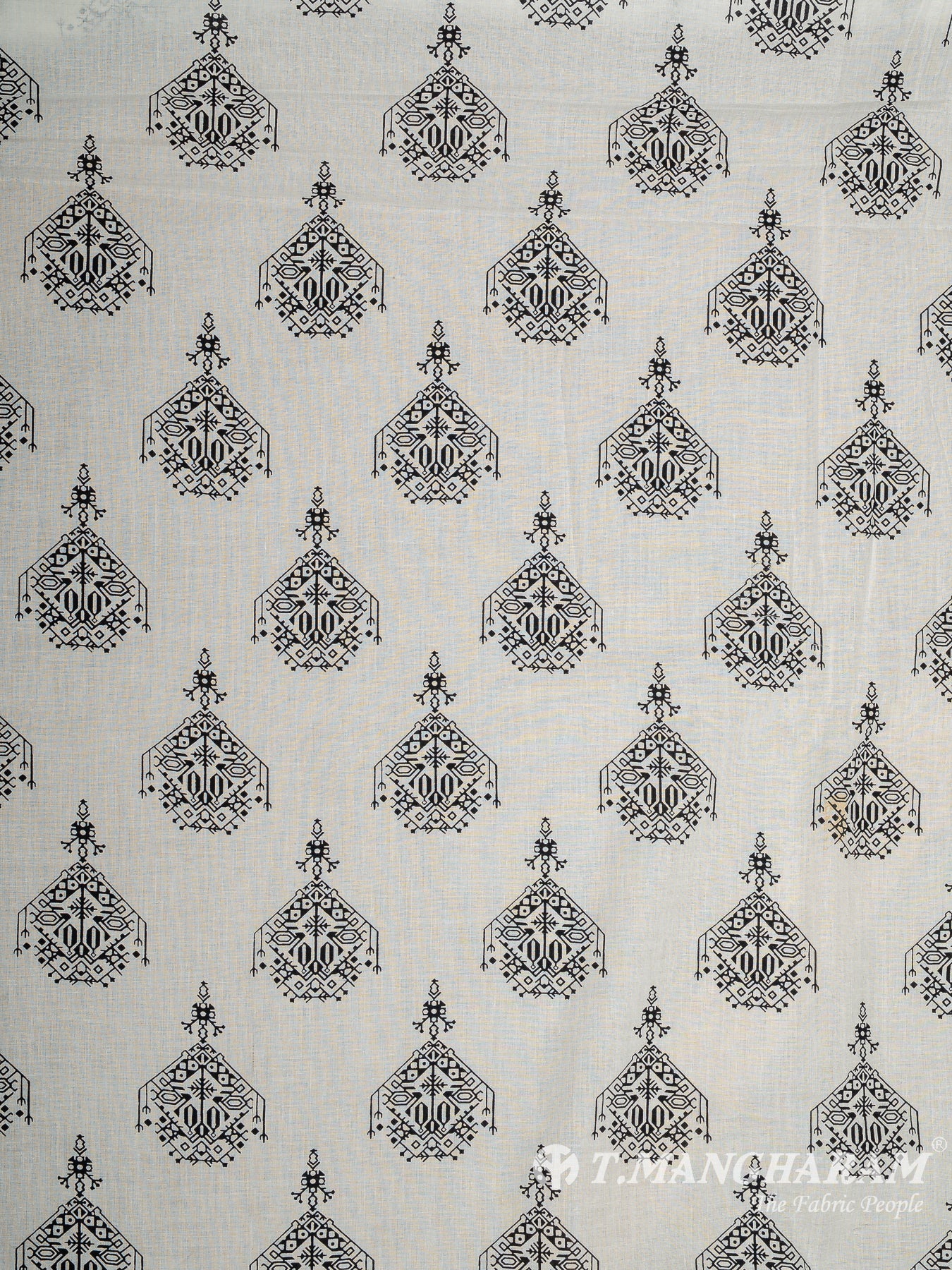 White Cotton Fabric - EC12125